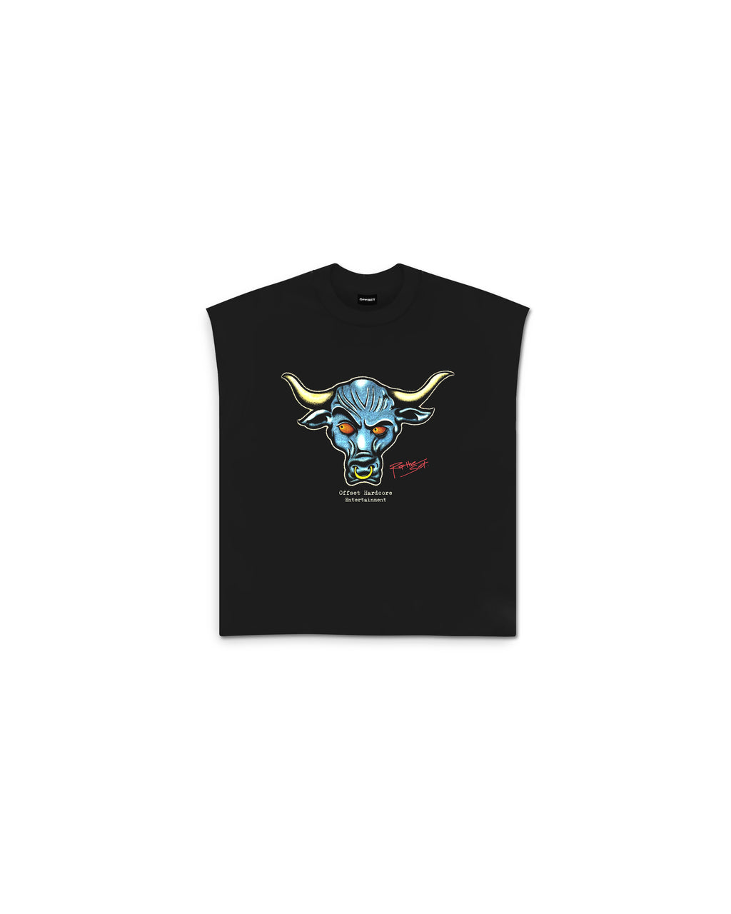 Rock Cut Sleeve Top (Black)