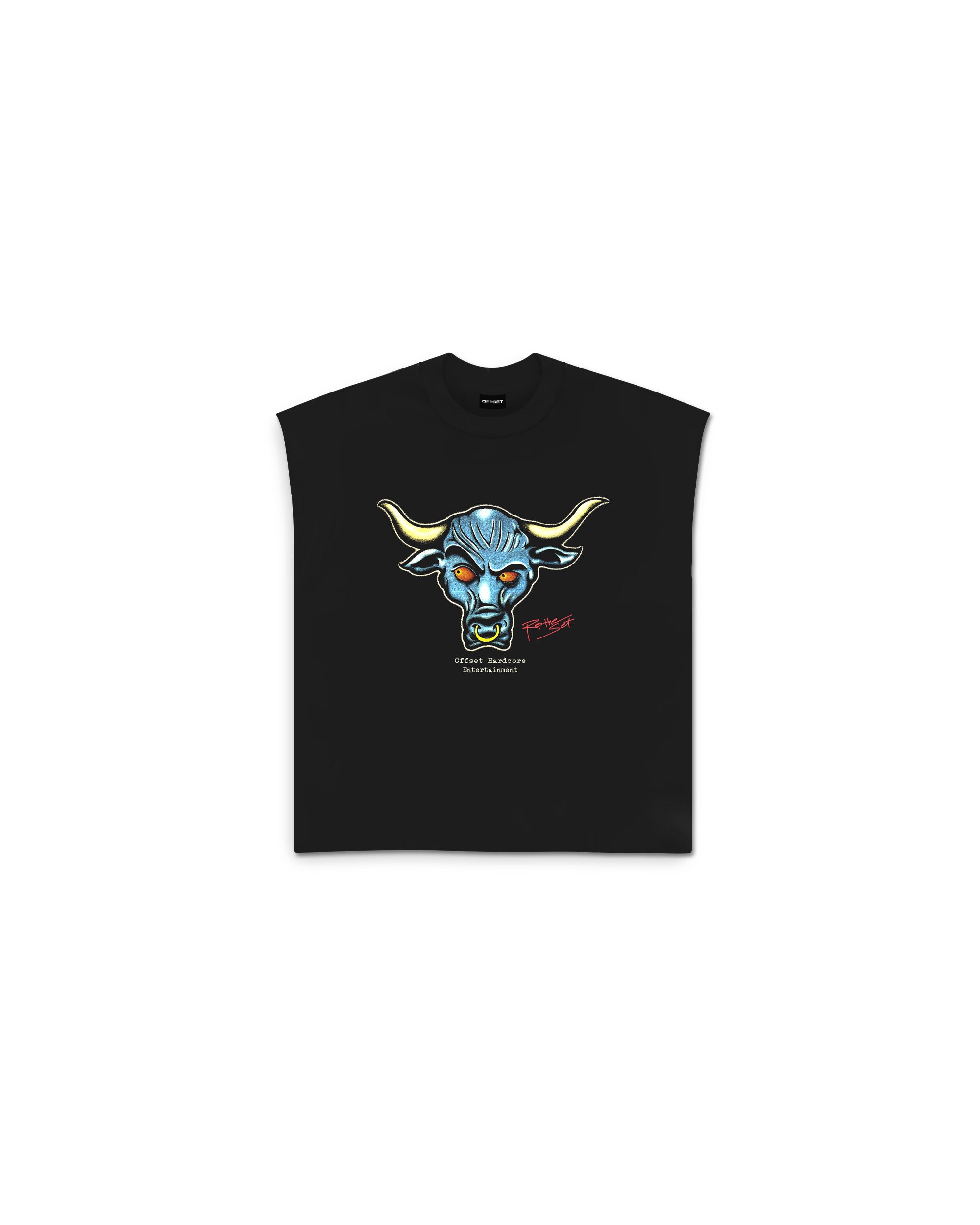 Rock Cut Sleeve Top (Black)