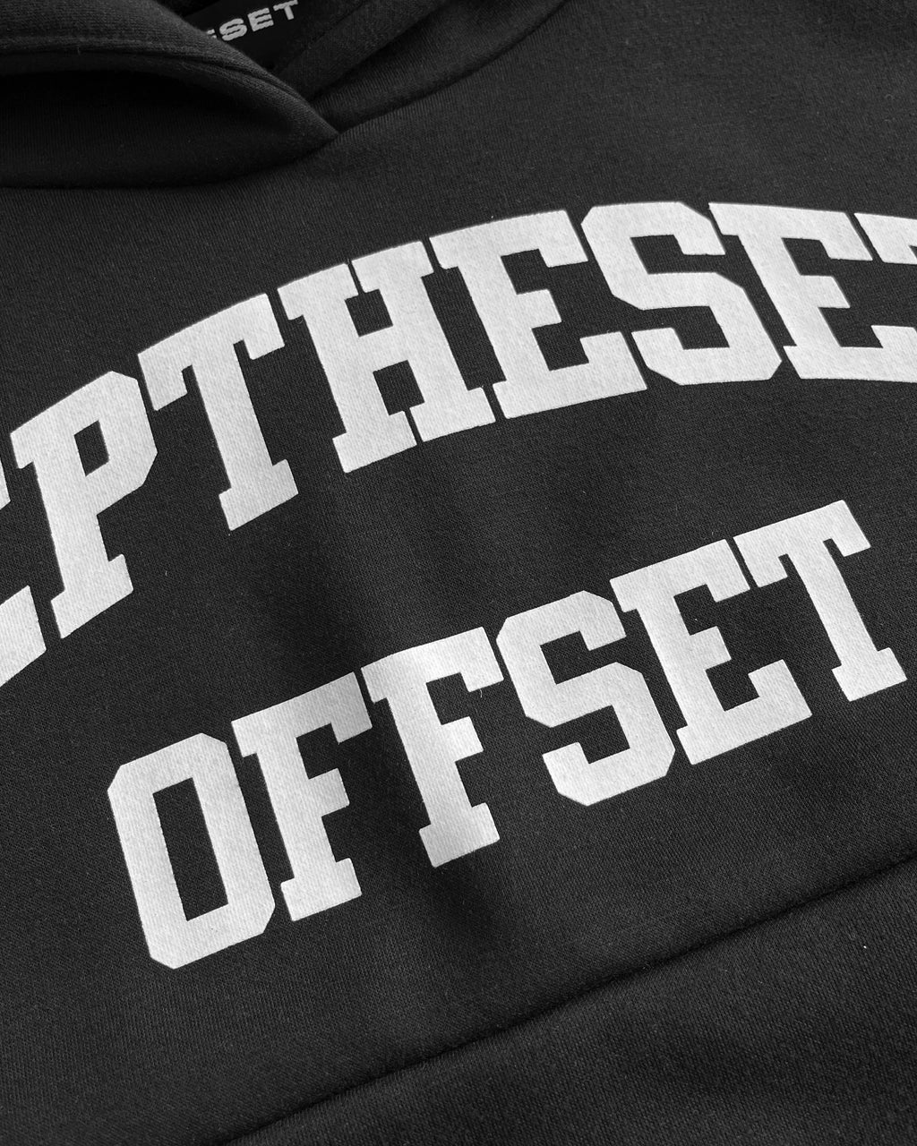 REP THE SET Cropped Hoodie (Black)