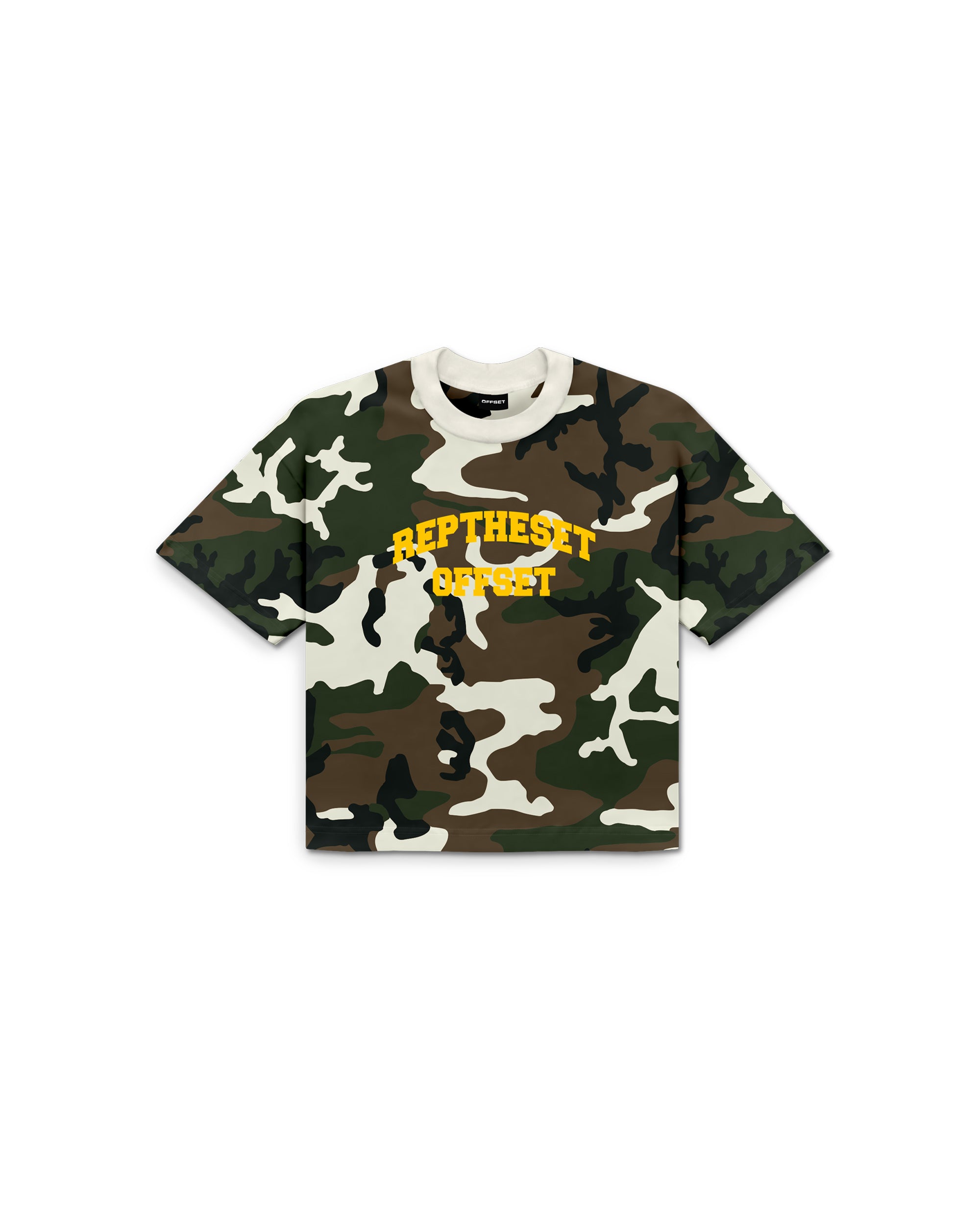 RTS Camo Cropped Tee (Woodland)