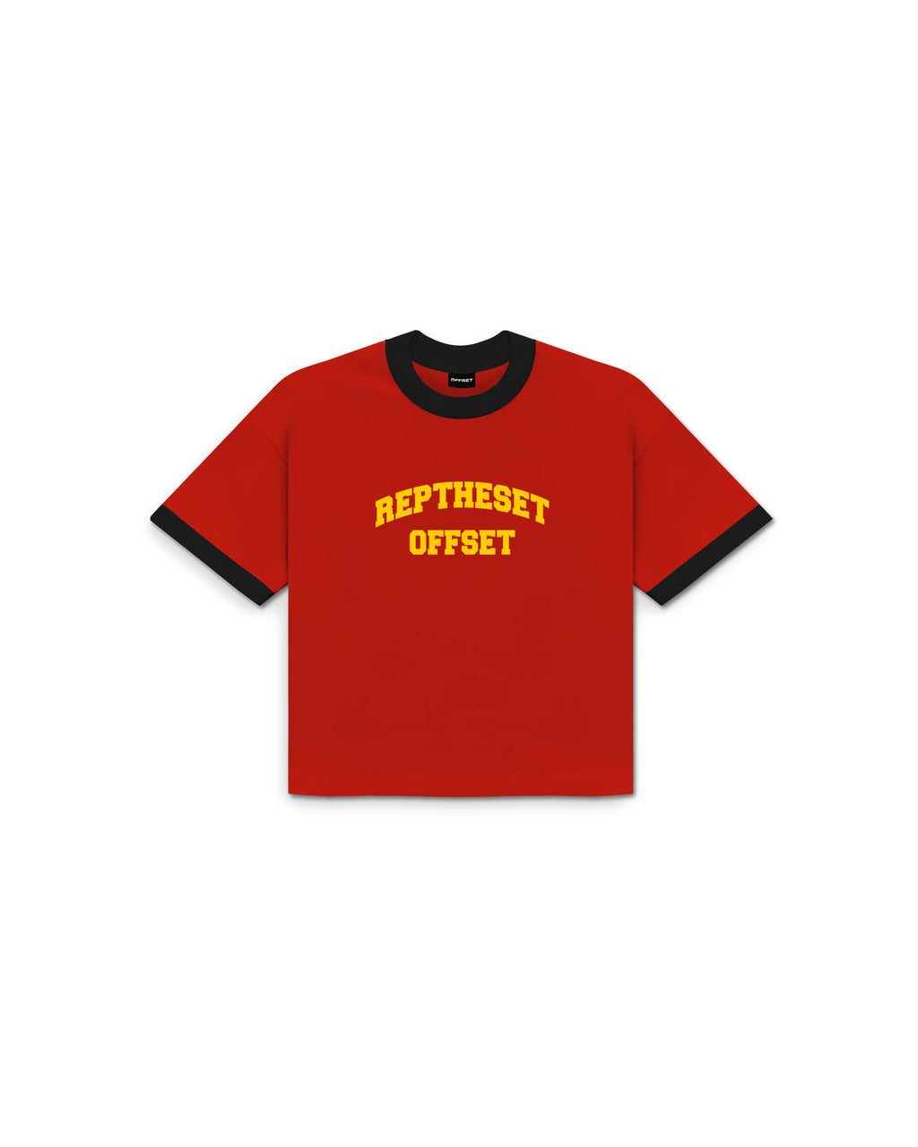 RTS Lava Ringer Cropped Tee (Red)