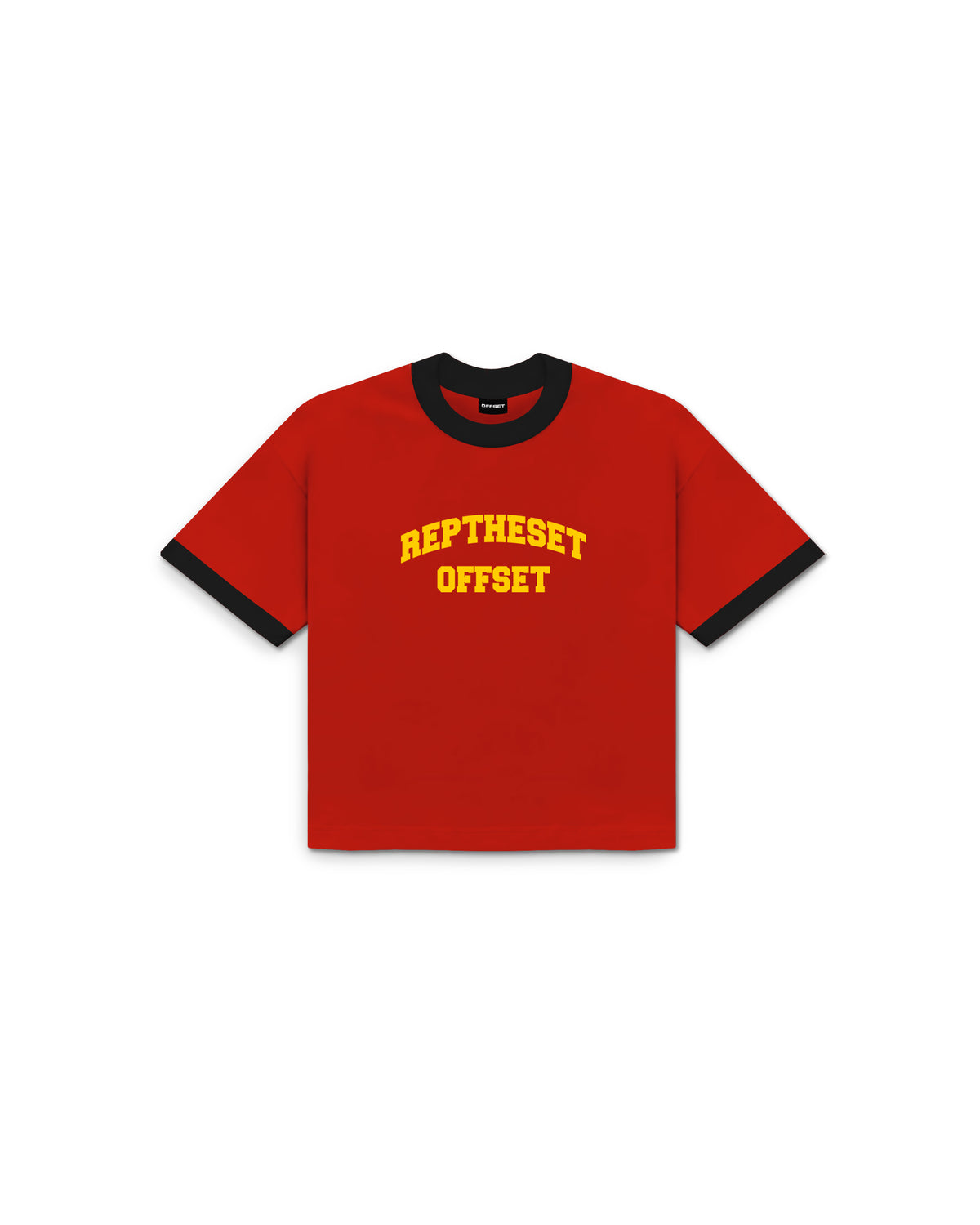 RTS Lava Ringer Cropped Tee (Red)
