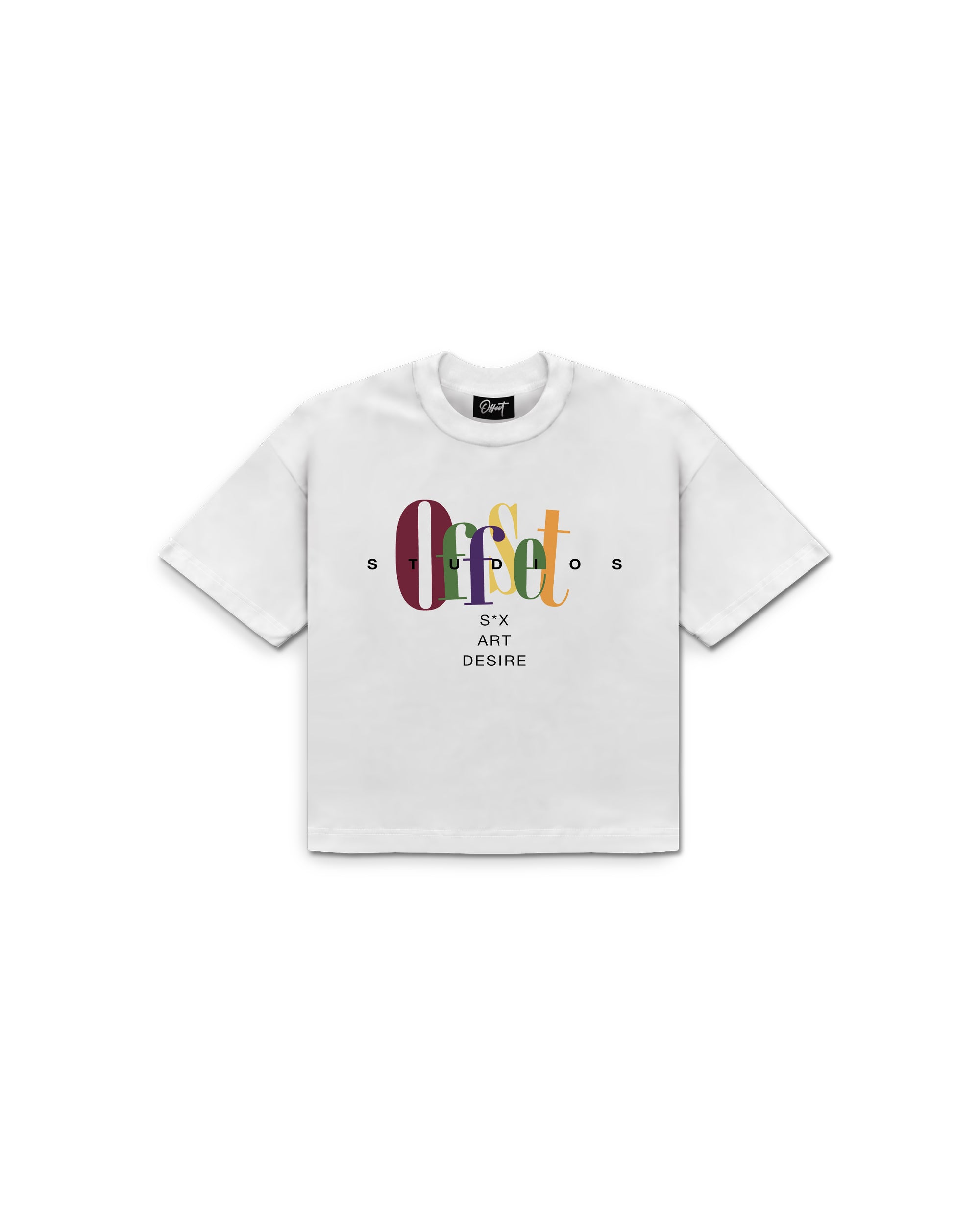 Sad Studios Cropped Tee (White)