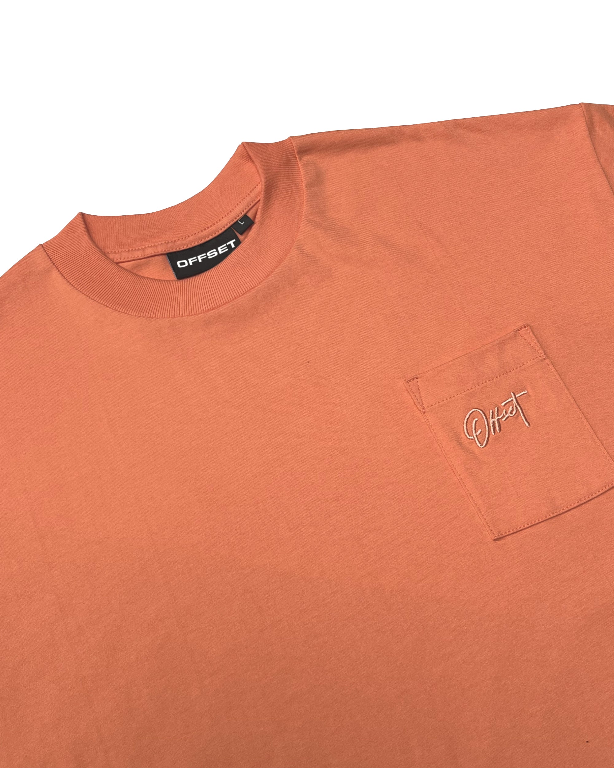 Basic Cropped Pocket Tee S/S (Salmon)
