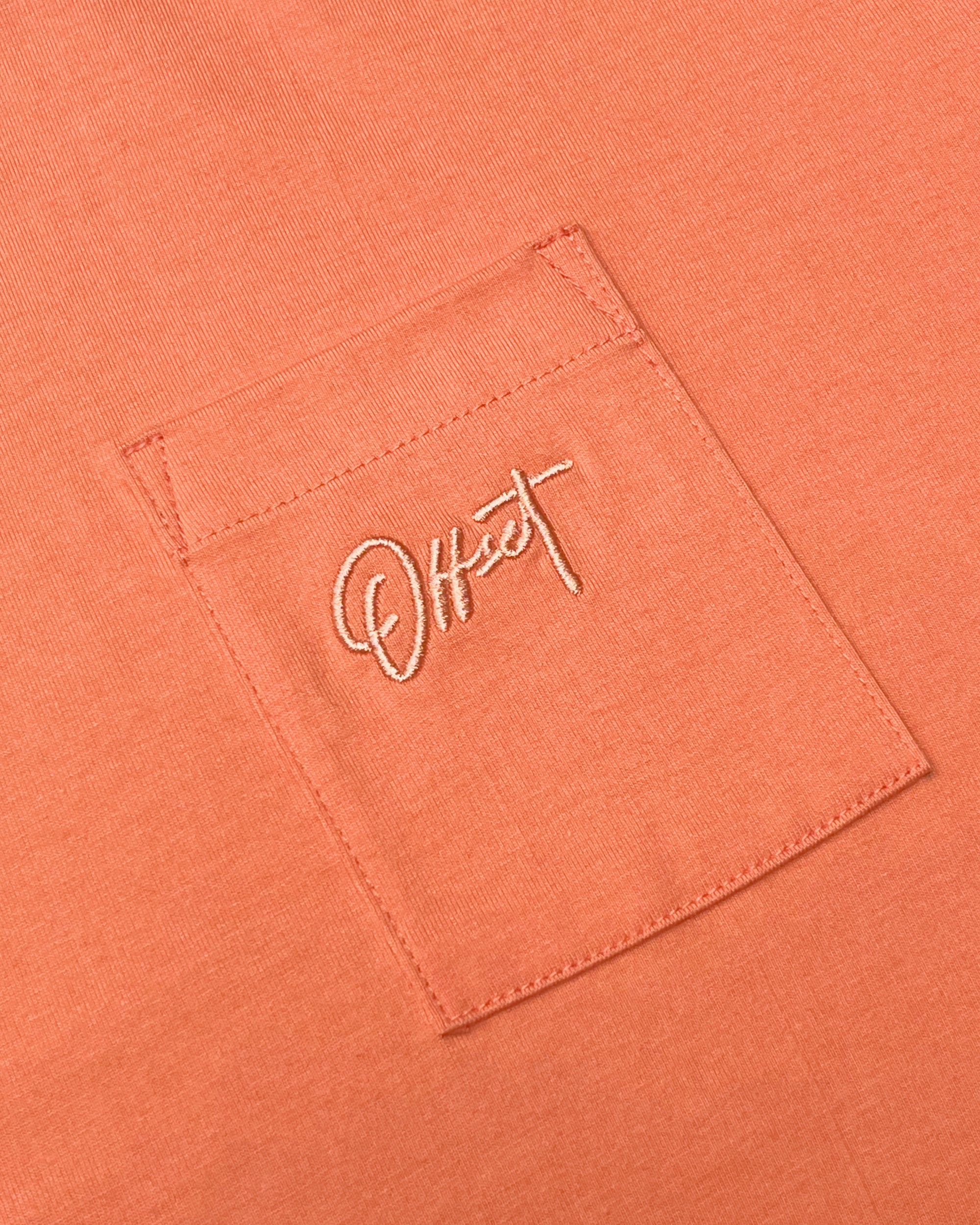 Basic Cropped Pocket Tee S/S (Salmon)