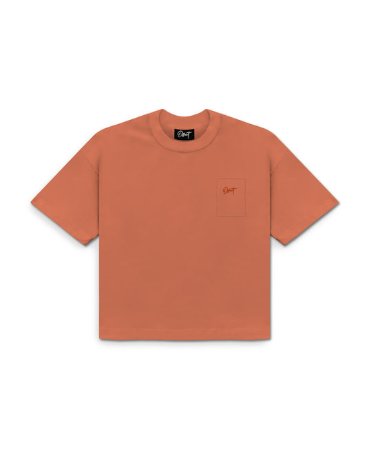 Basic Cropped Pocket Tee S/S (Salmon)