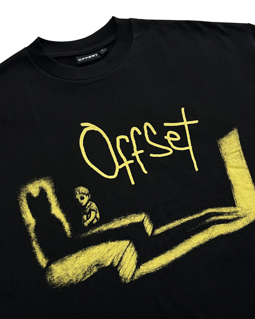 Shadow Cropped Tee (Black)