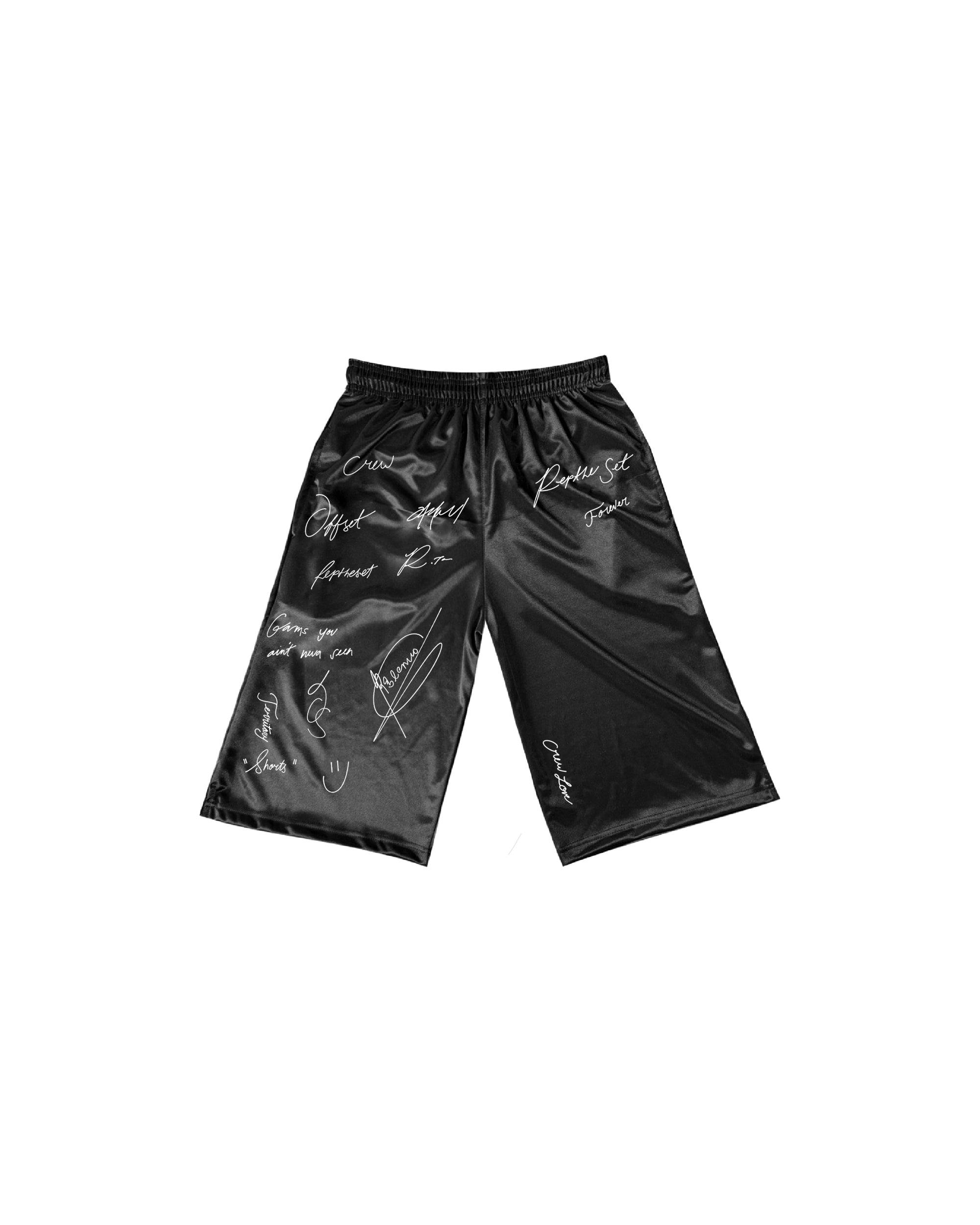 Retro Signature Baggy Shorts (Black)
