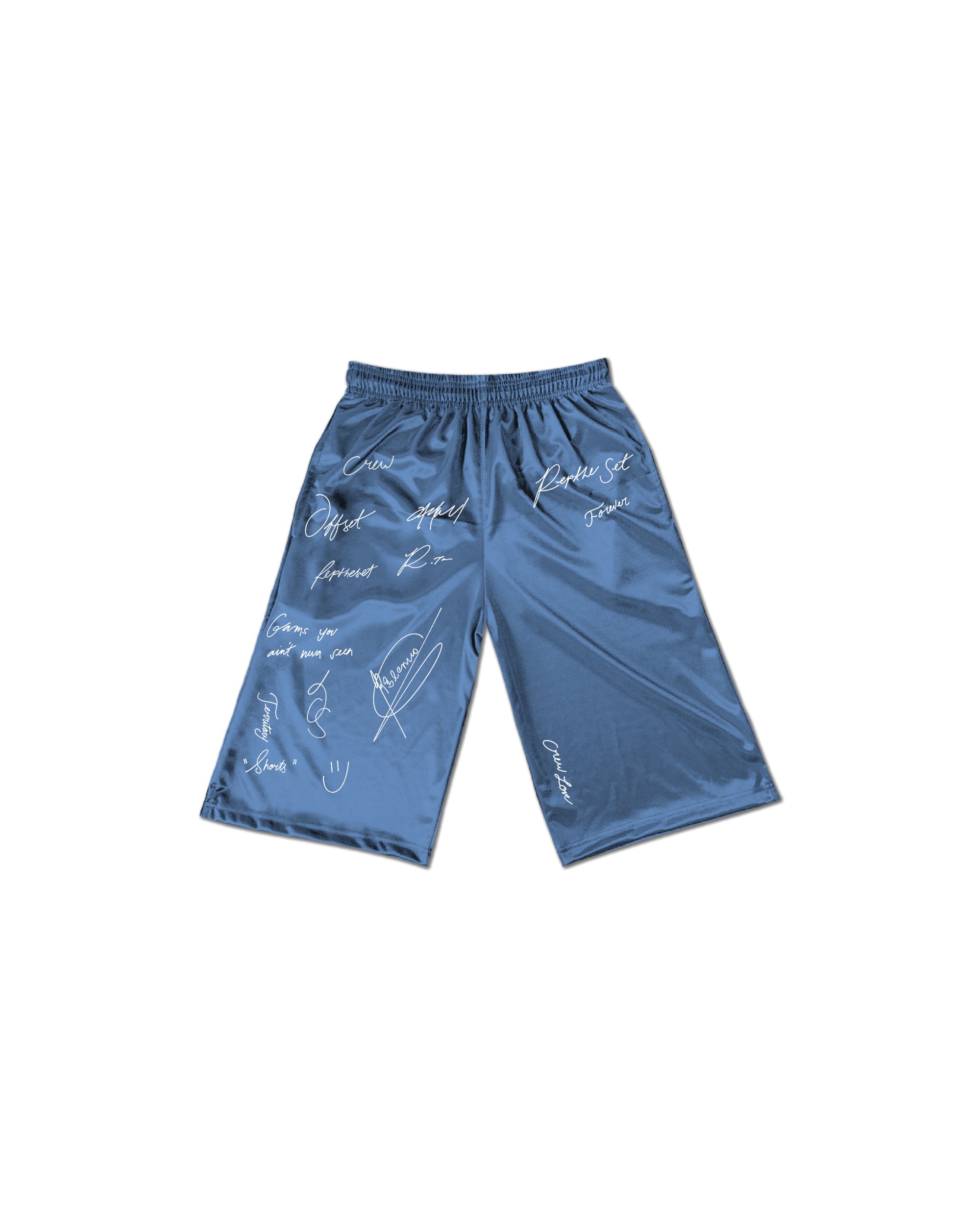Retro Signature Baggy Shorts (Sapphire)