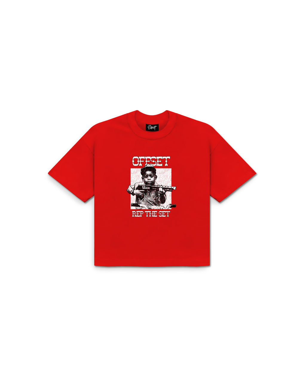 Shotgun Cropped Tee (Red)
