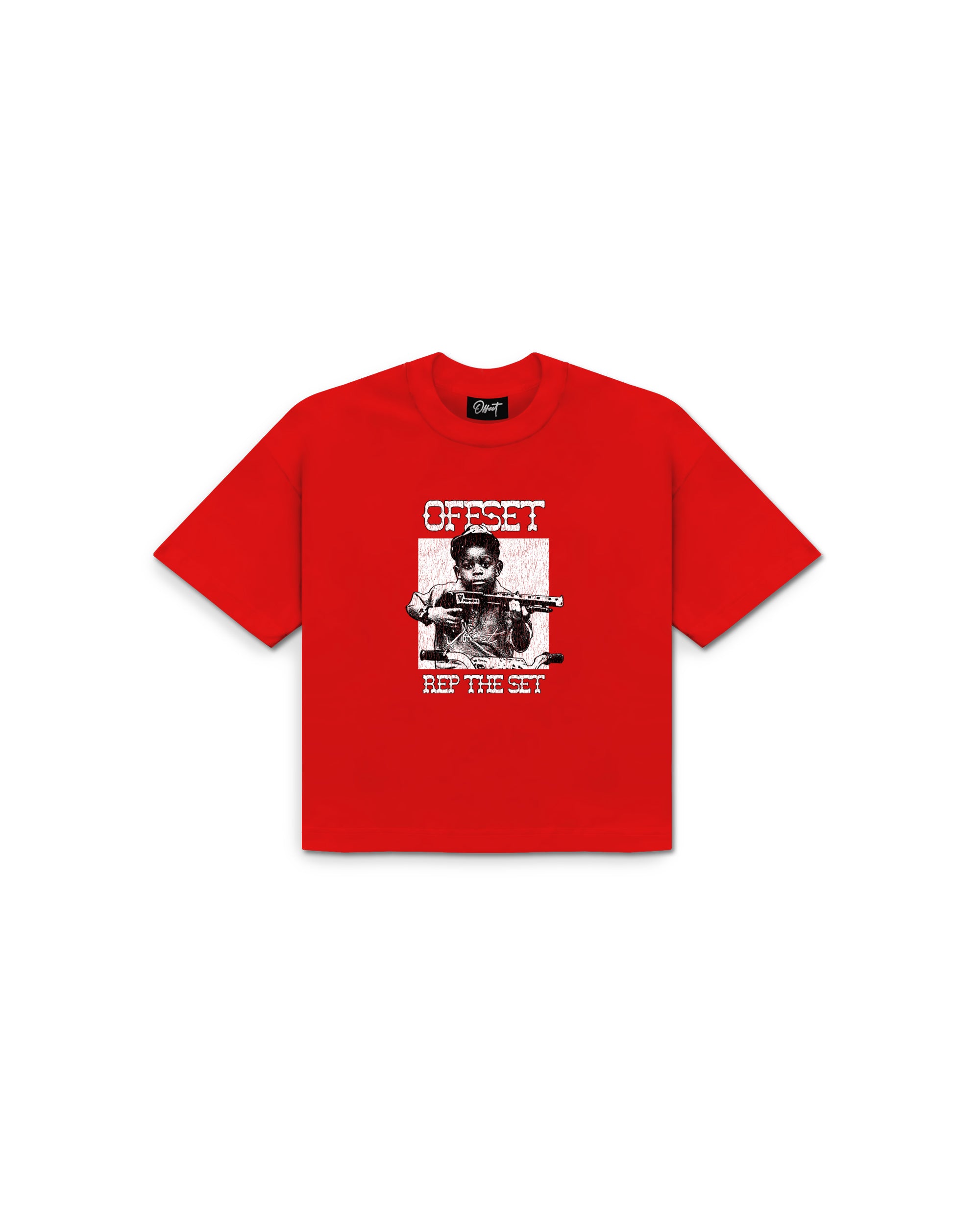 Shotgun Cropped Tee (Red)