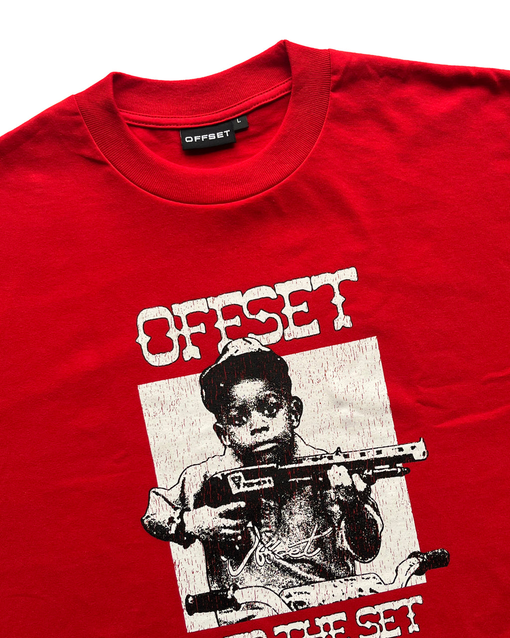 Shotgun Cropped Tee (Red)