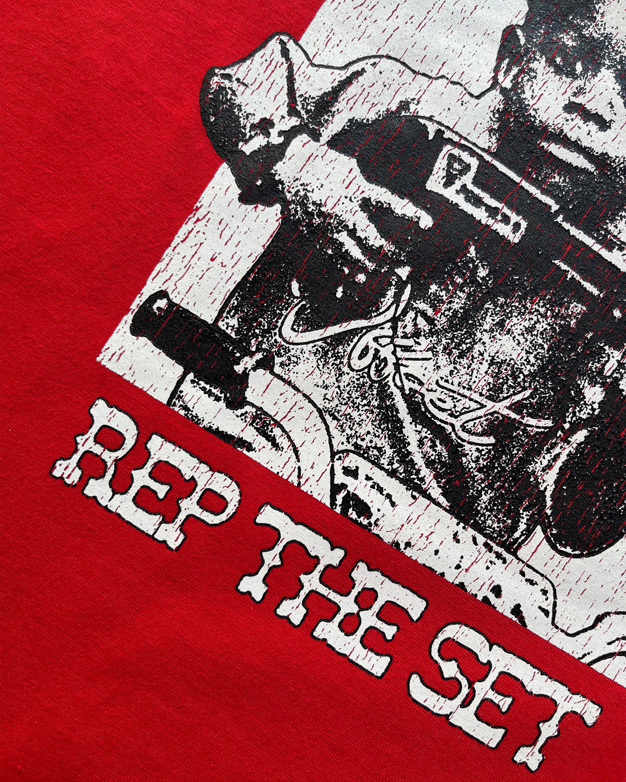 Shotgun Cropped Tee (Red)
