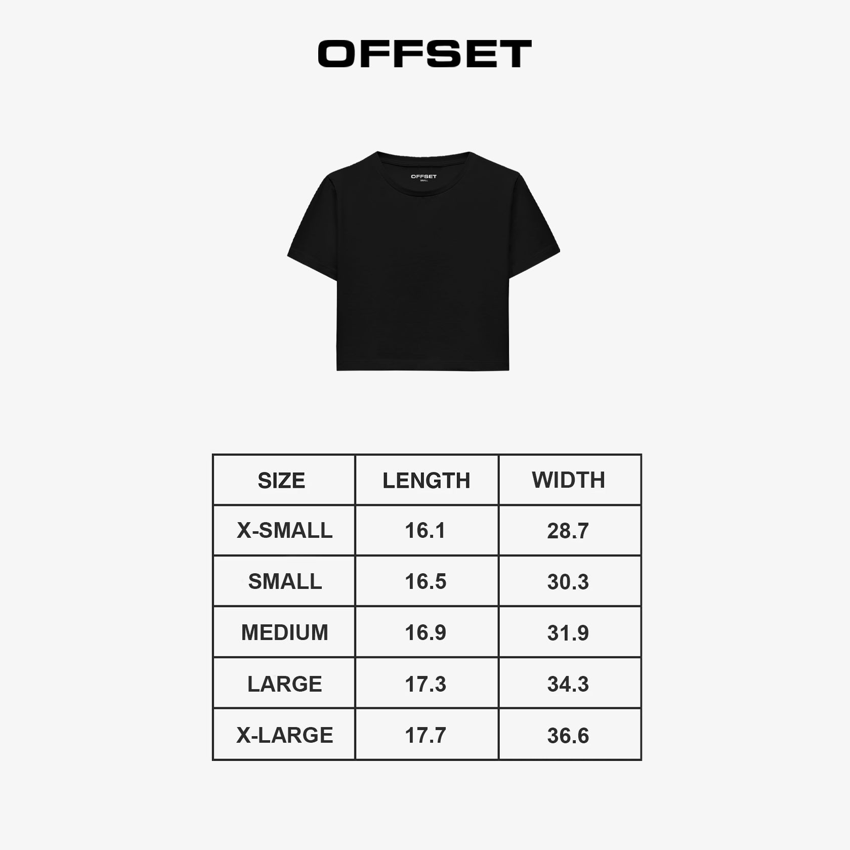 I Love Offset Fitted Croptop (White)