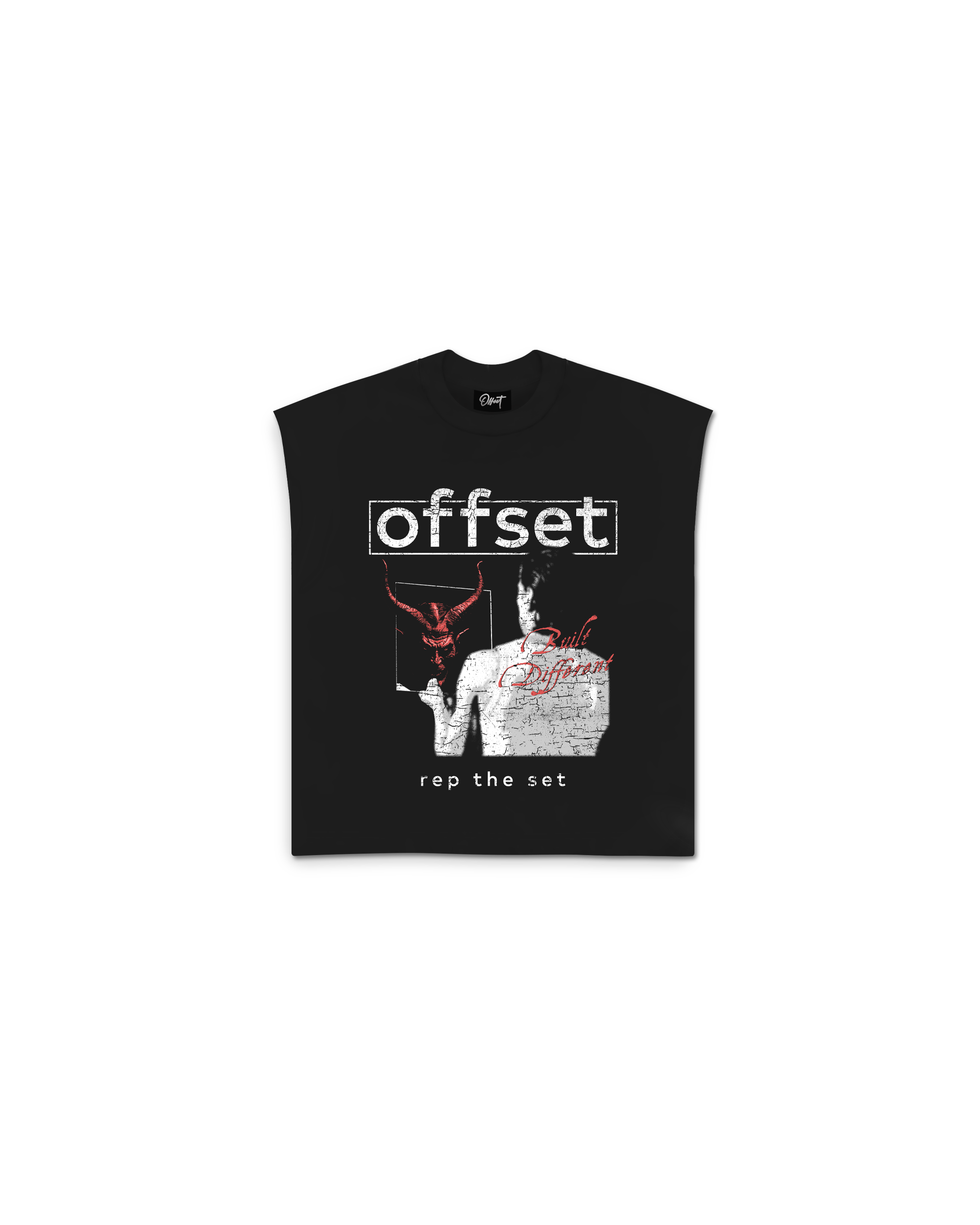 Sins Cut Sleeve Tee (Black)