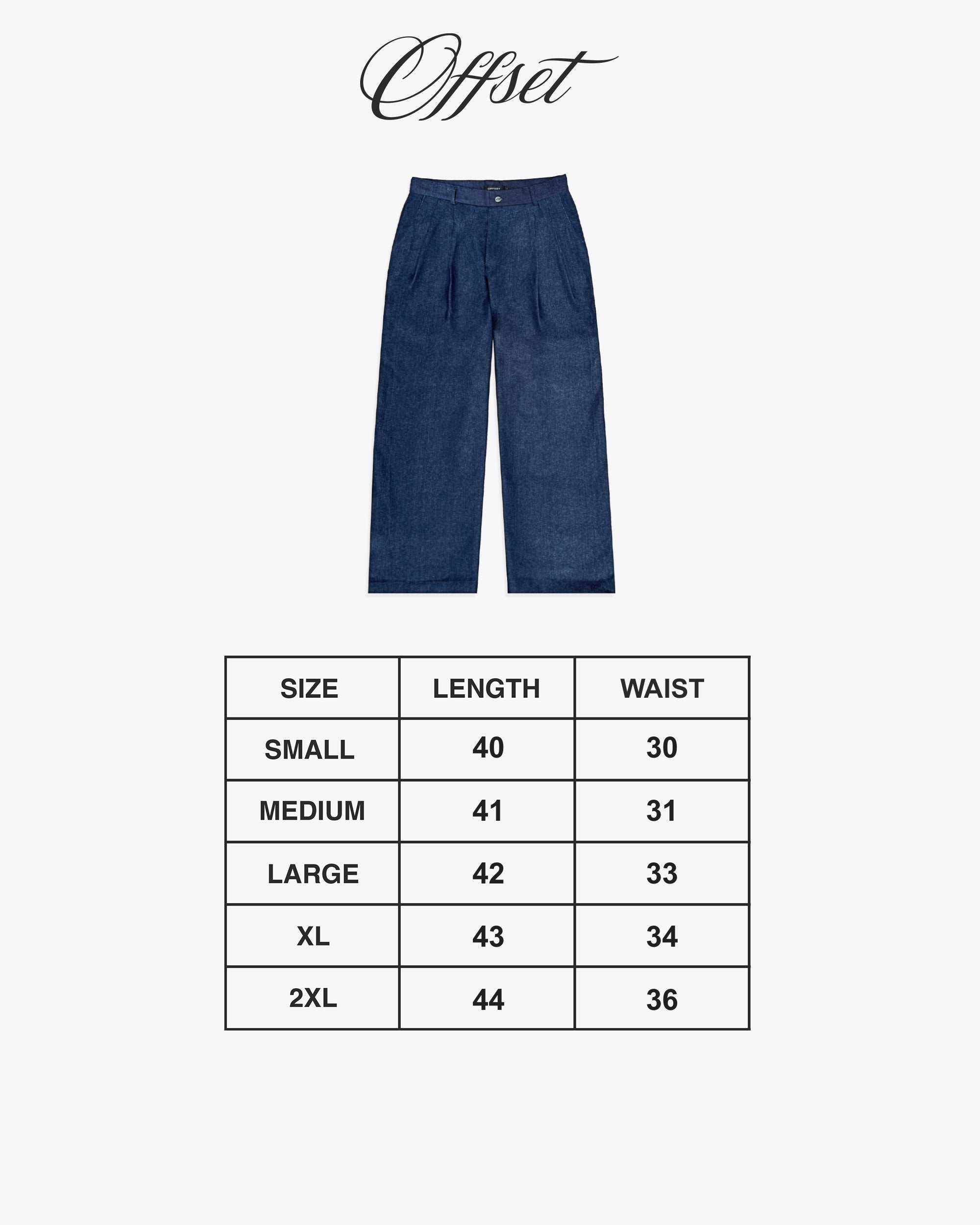 Pleated Trouser (Denim)