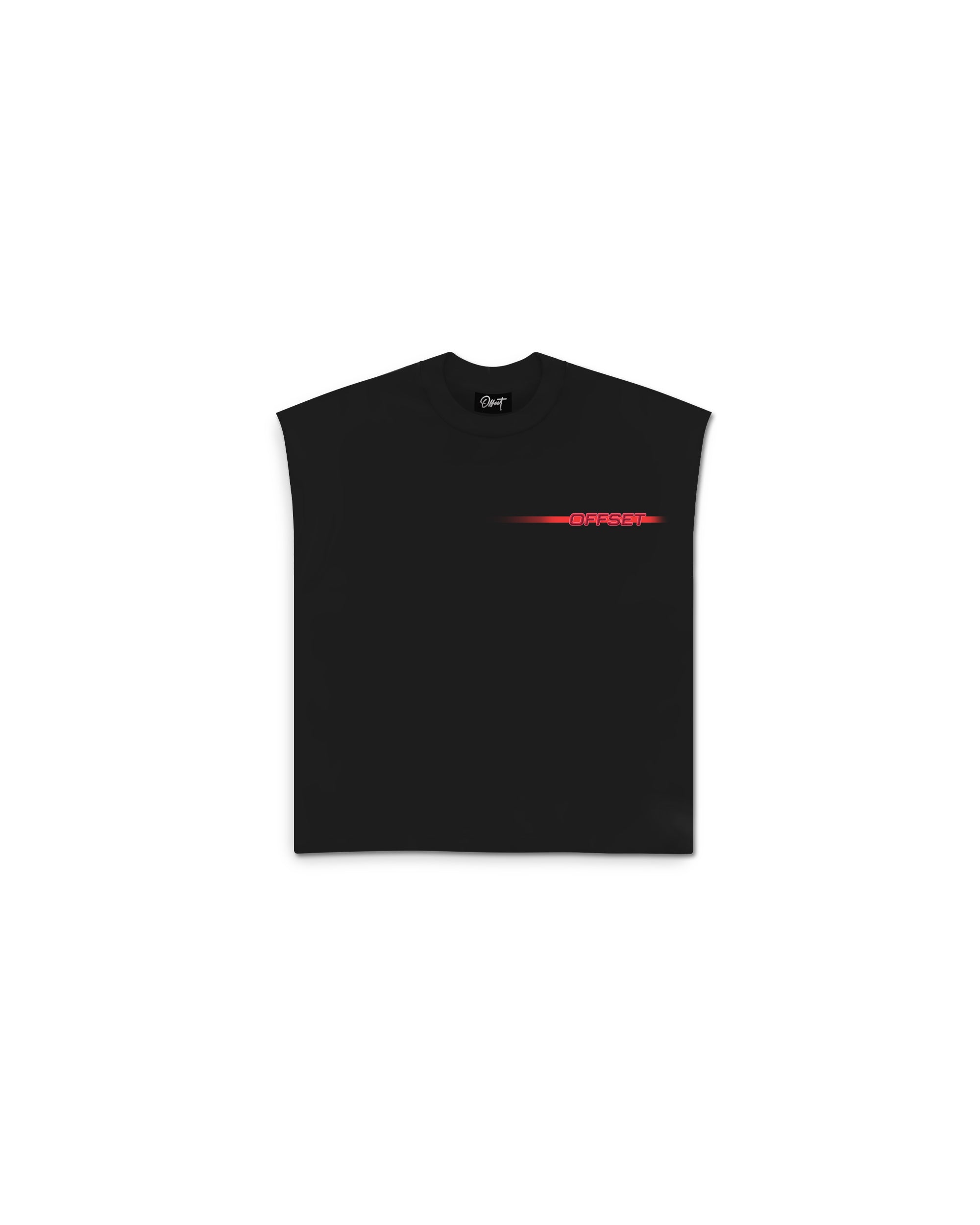 Motion Cut Sleeve Top (Black)