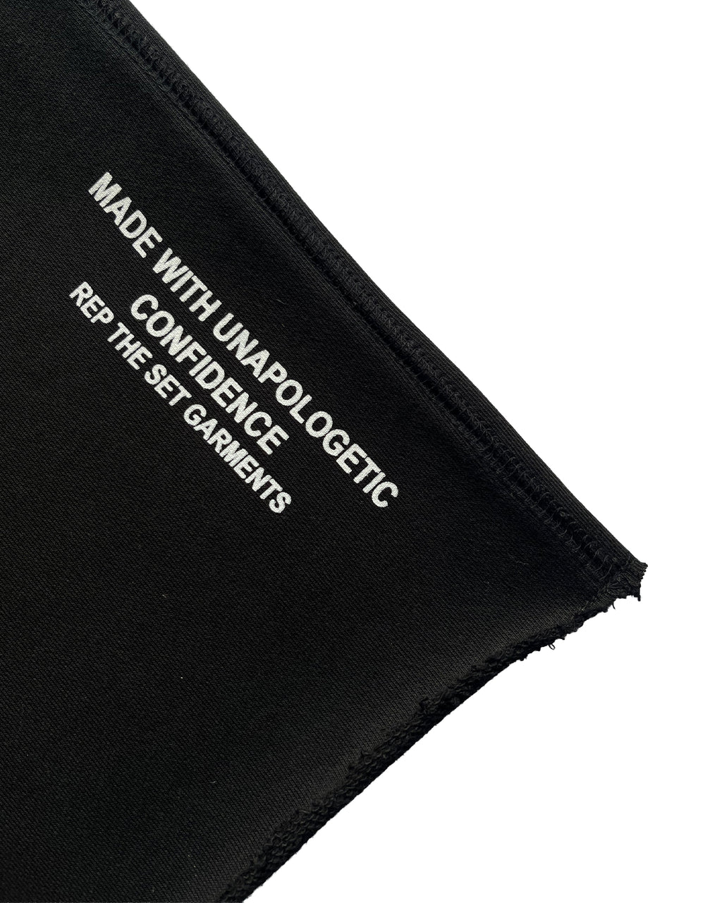 Spell Out Sweat Shorts (Black)