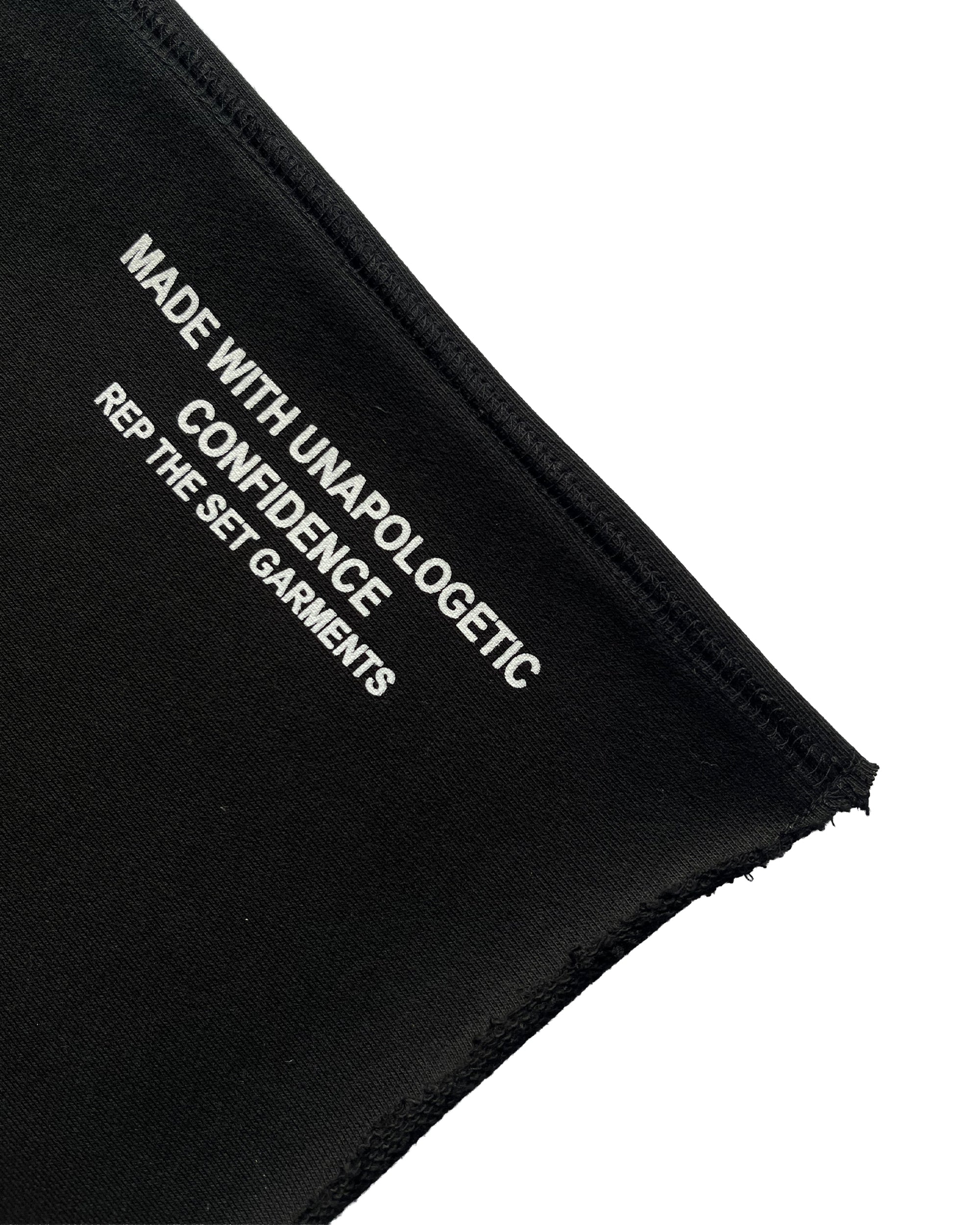 Spell Out Sweat Shorts (Black)