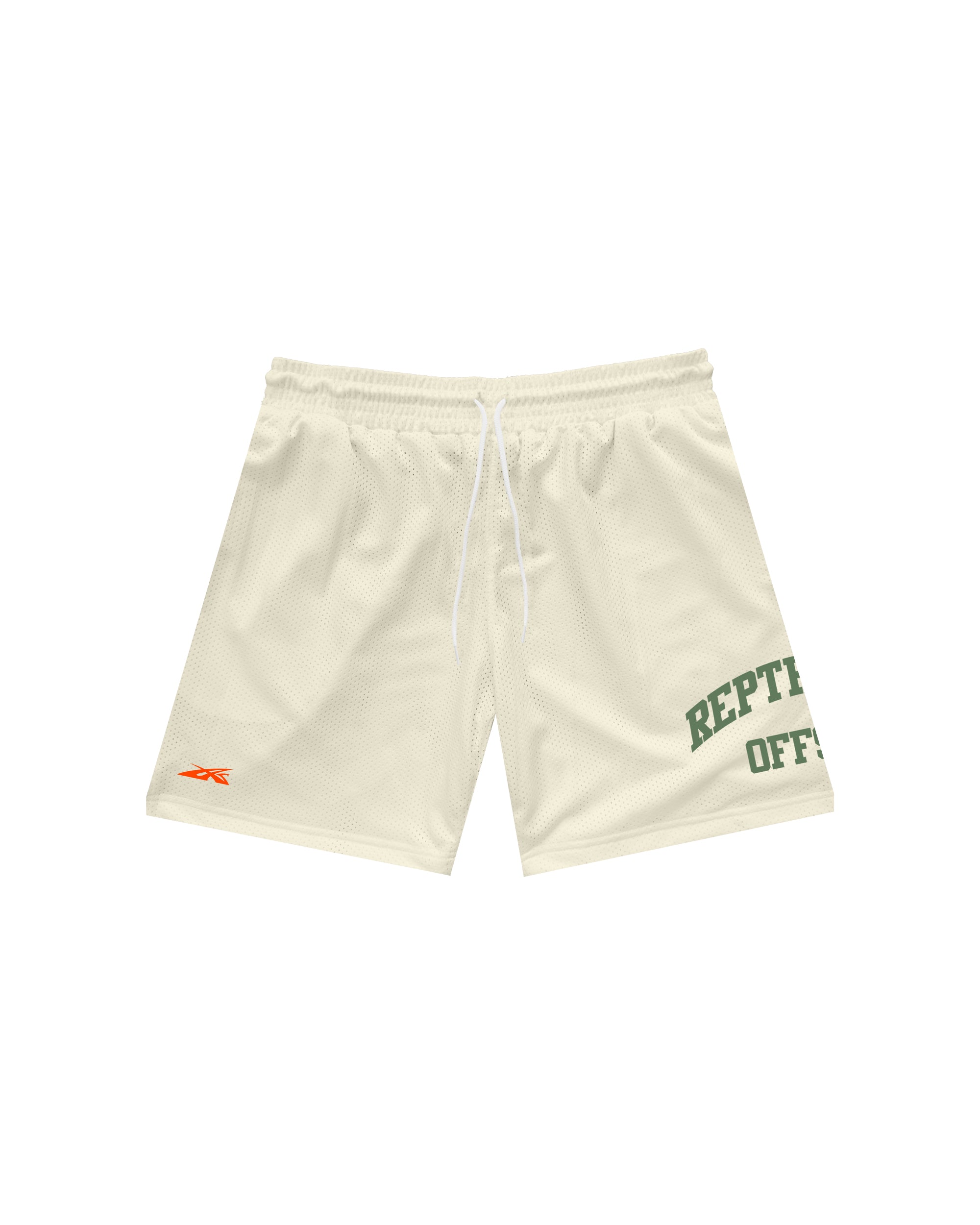 Rep The Set Sports Mesh Shorts (Off White)