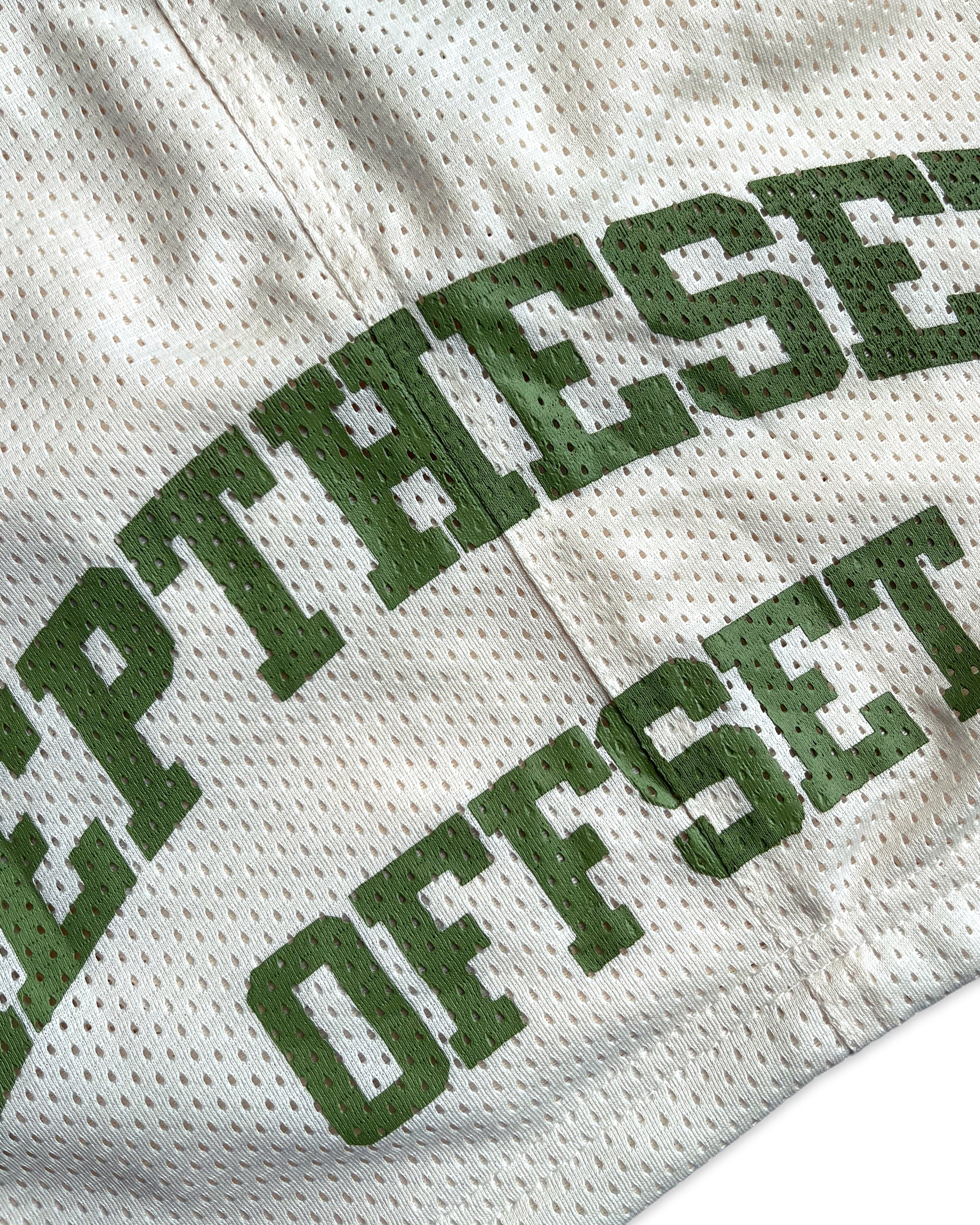Rep The Set Sports Mesh Shorts (Off White)