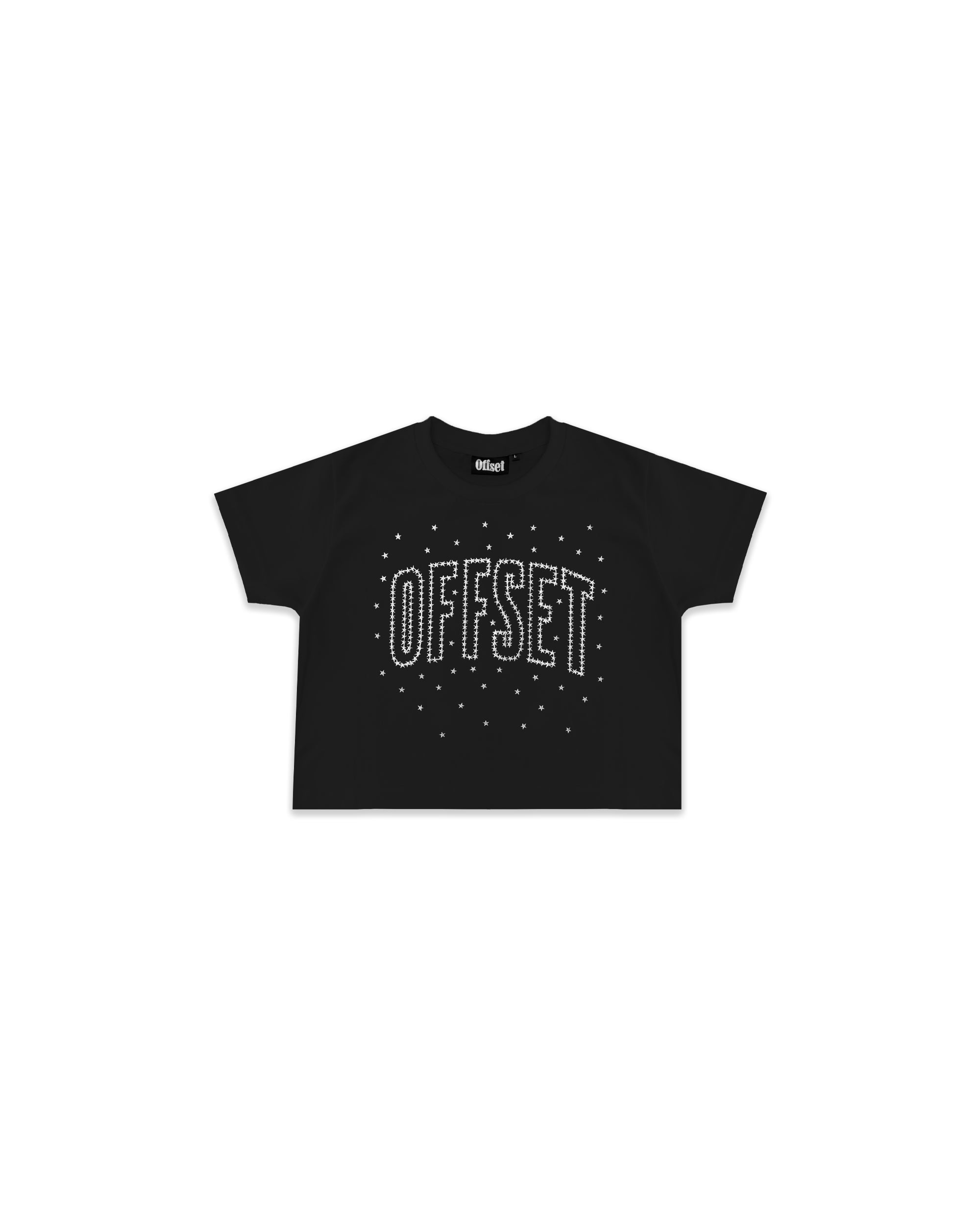 Stars Baby Tee (Black)