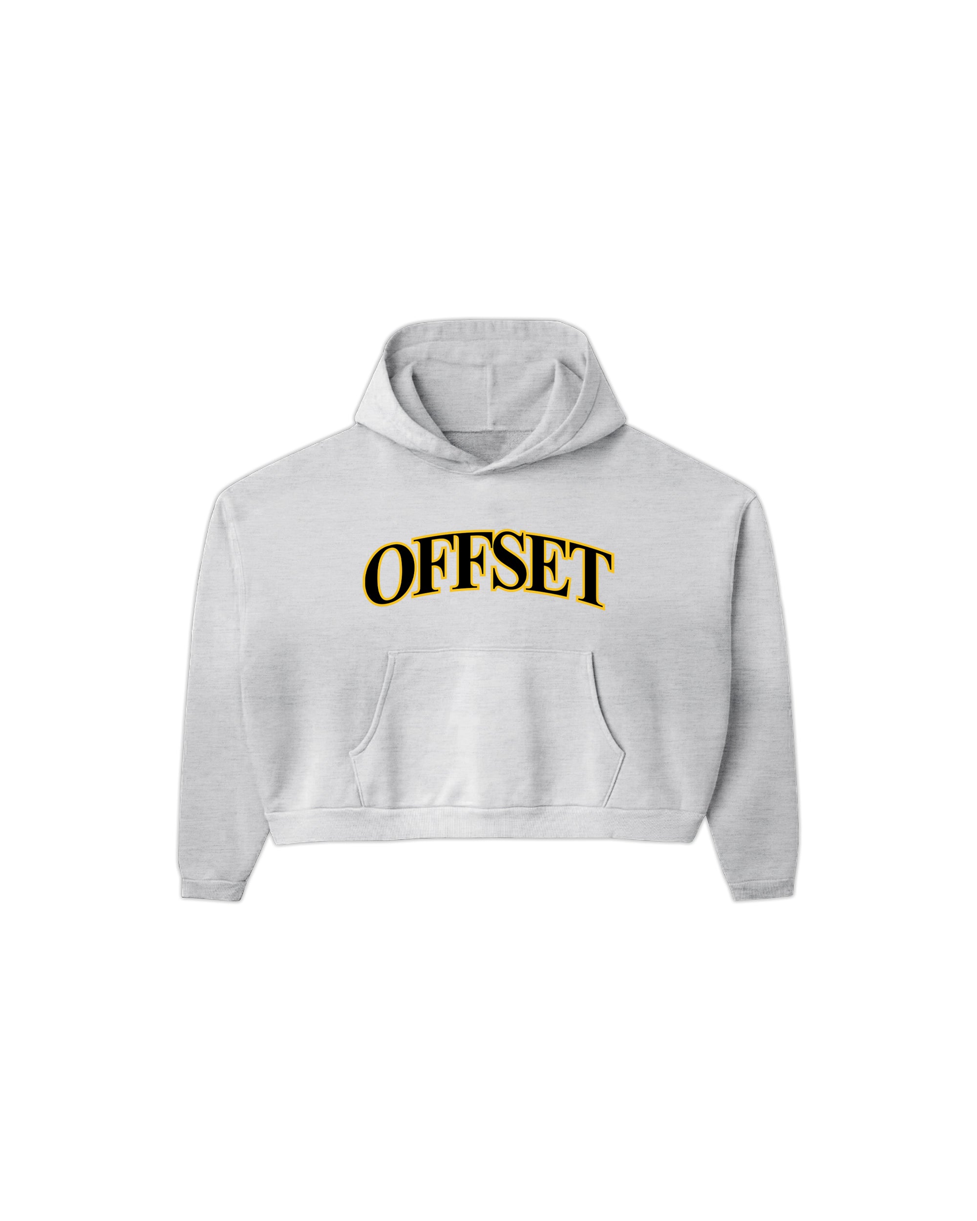 State Cropped Hoodie (Heather Grey)