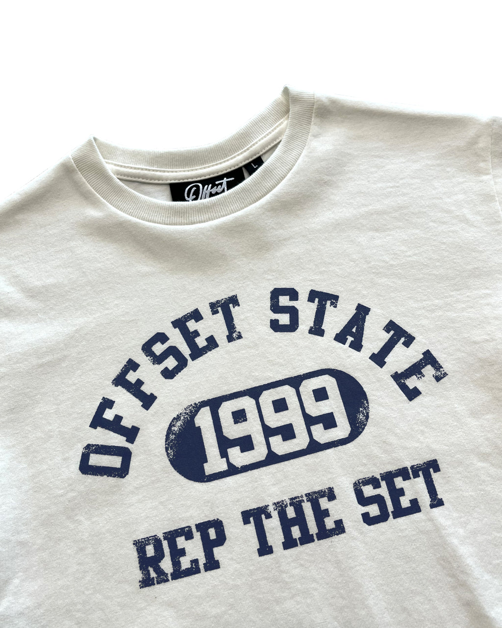 Offset State Kids Basic Tee (Off White)