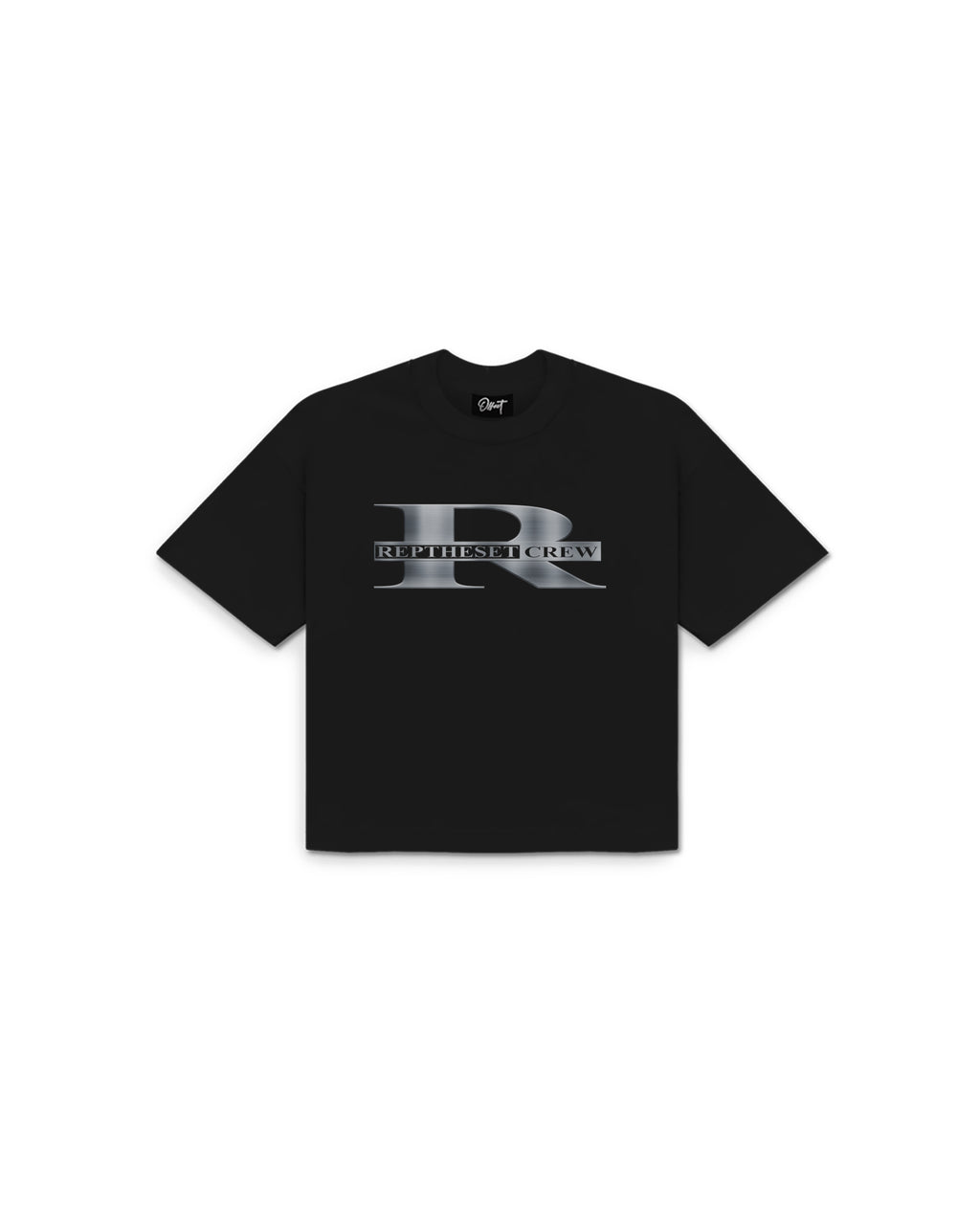 Steel Brush Cropped Tee (Black)