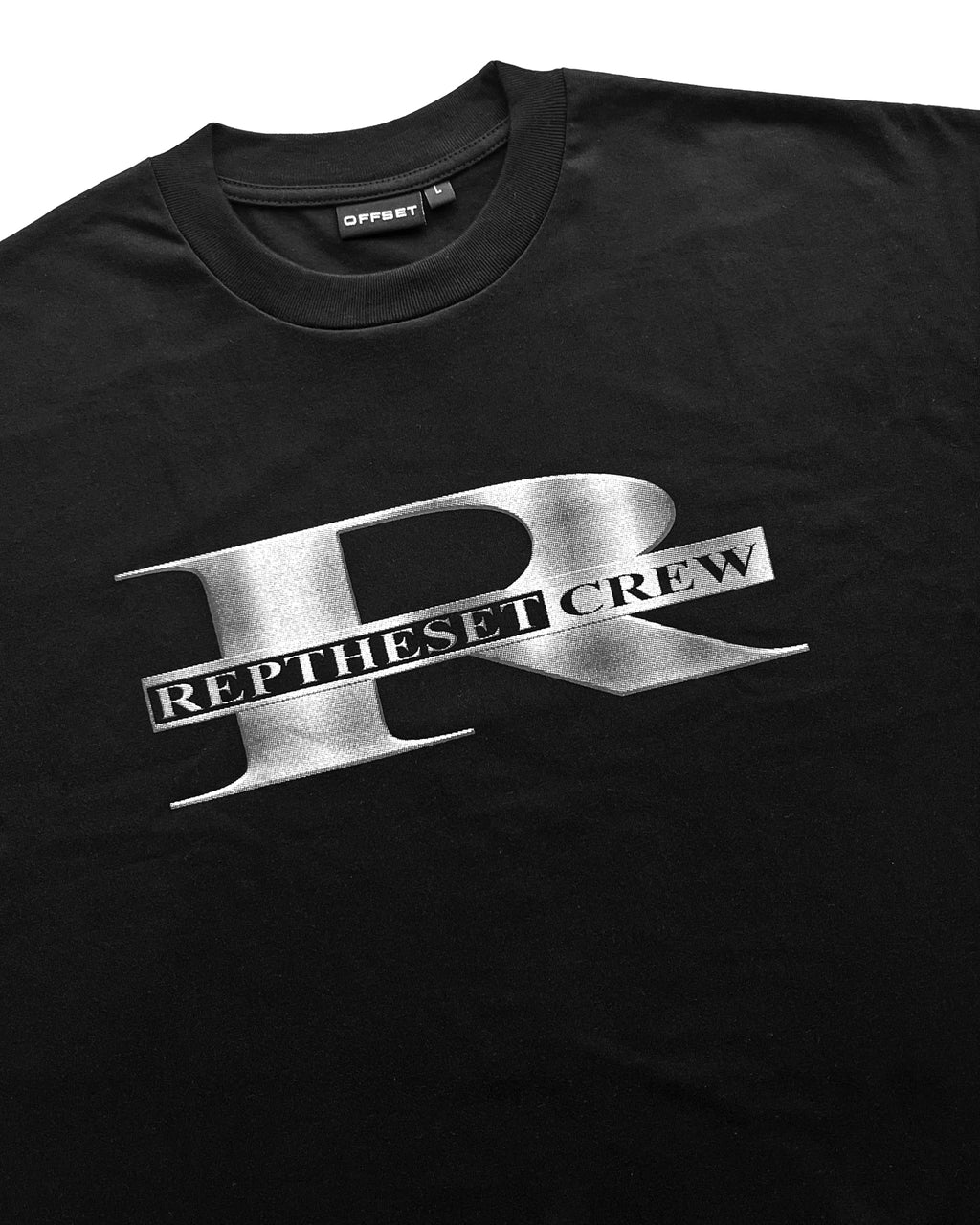 Steel Brush Cropped Tee (Black)