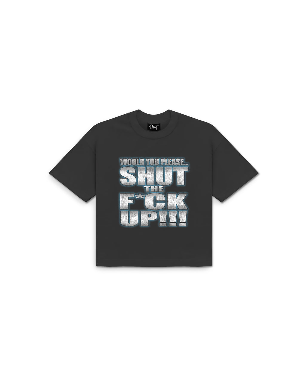 STFU Cropped Tee (Charcoal)