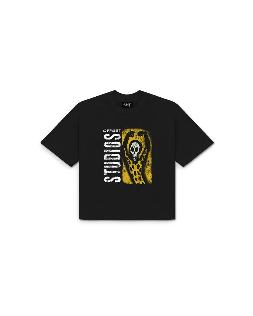 Tribe Stu Cropped Tee (Black)