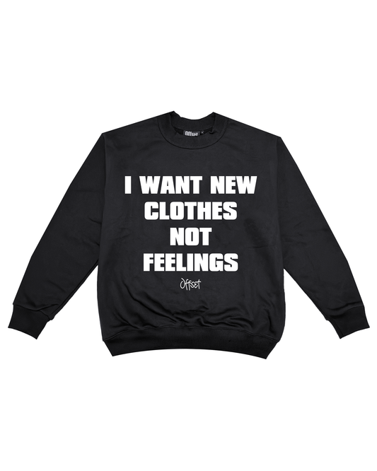 New Clothes Crewneck Sweatshirt (Black)