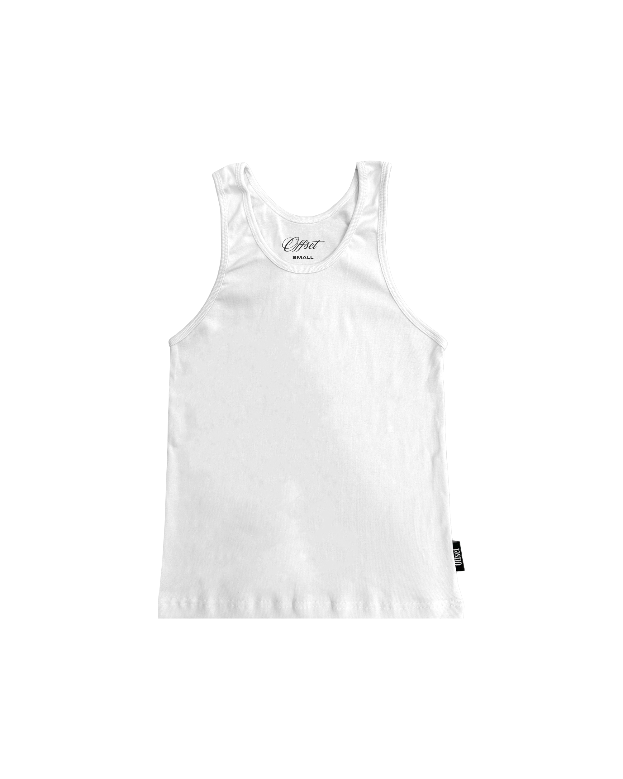 Ribbed Tank Top (White)