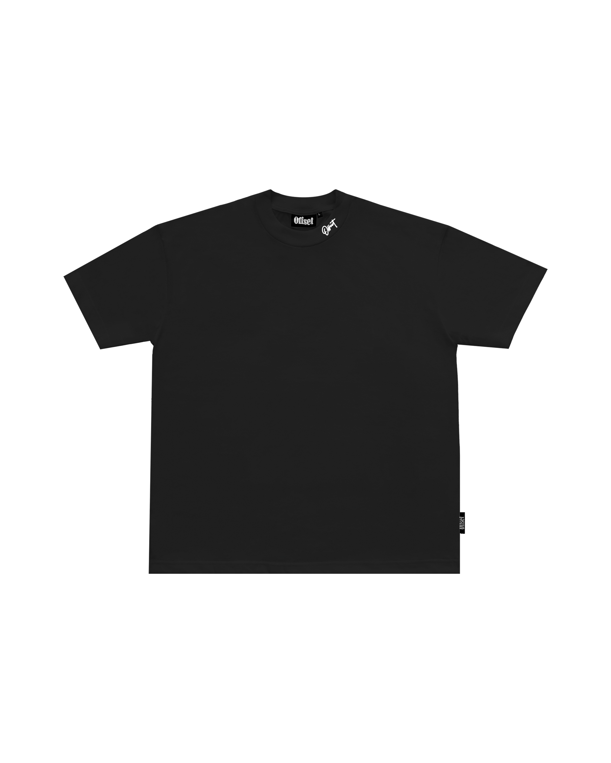 Signature Collar Embroidered Tee S/S (Black)