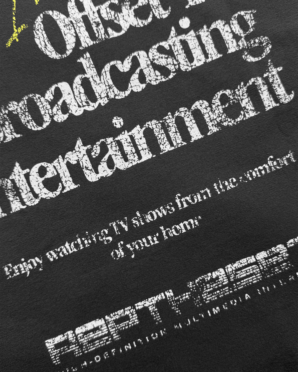 Television Cropped Tee (Charcoal)