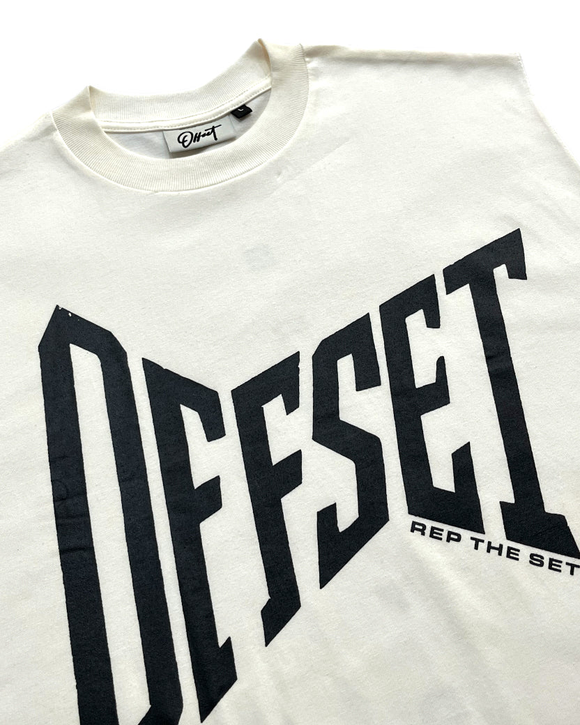 Territory Cut Sleeve Top (Off White)