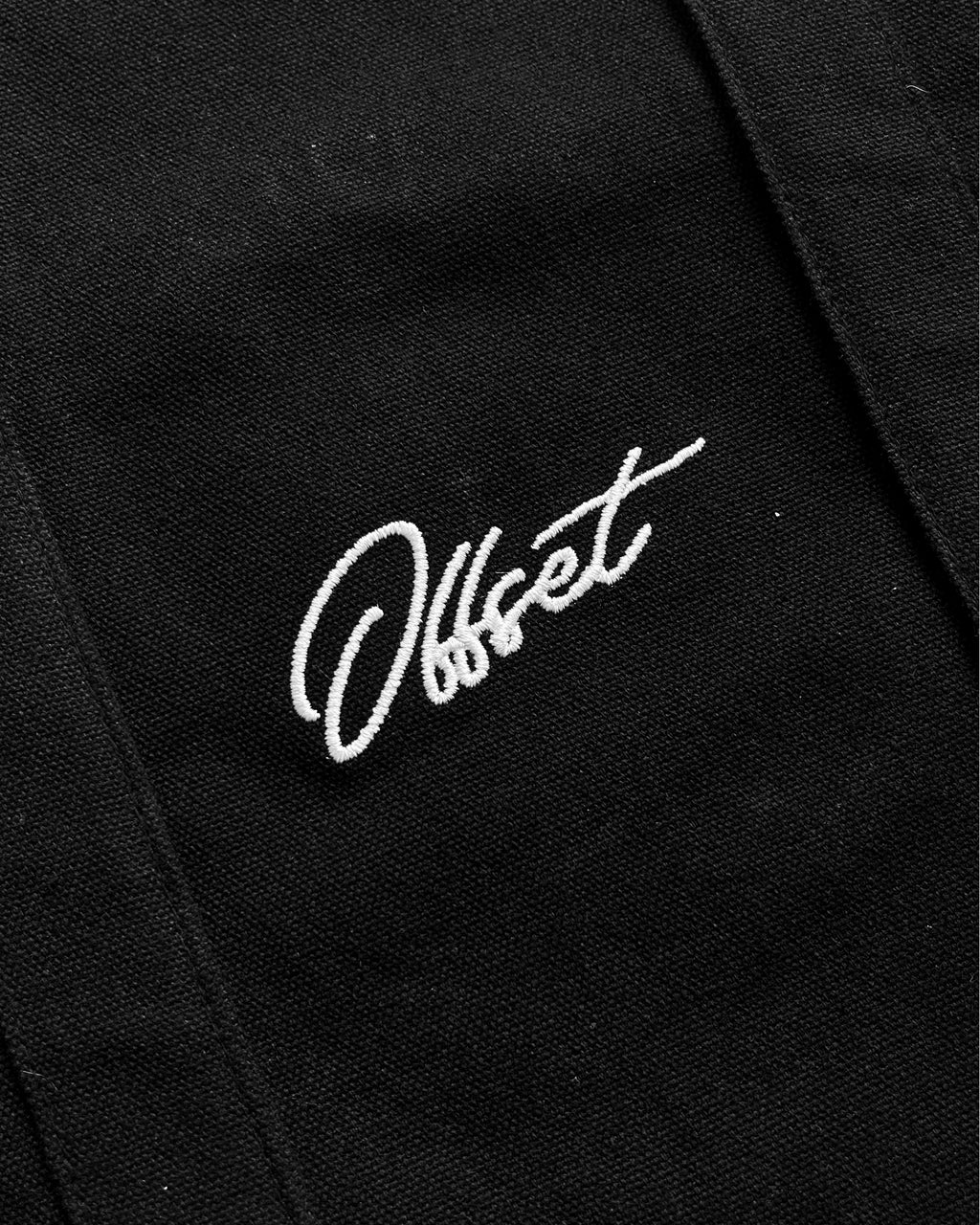 Offset Tote bag (Black)