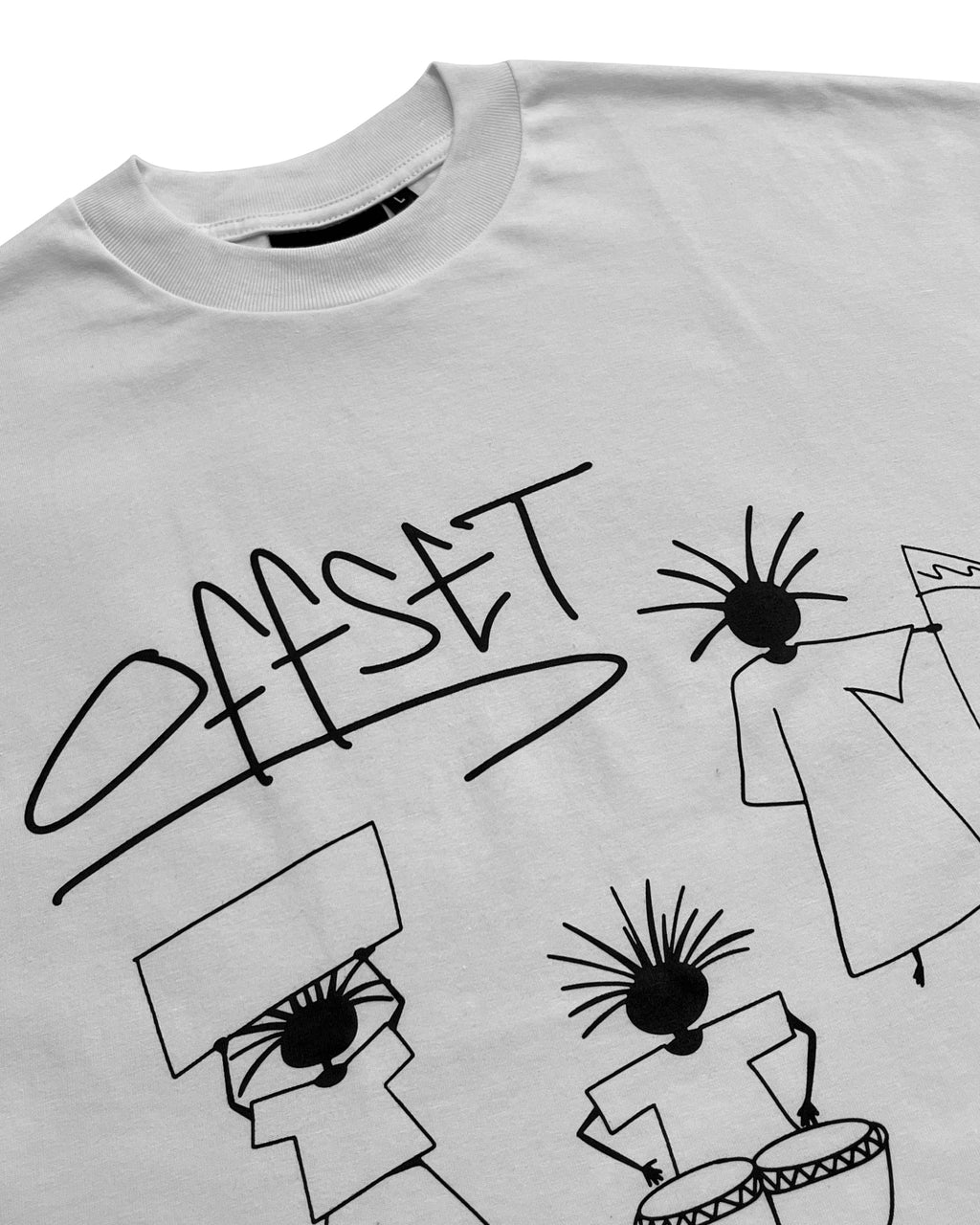 Doodle Cropped Tee (White)