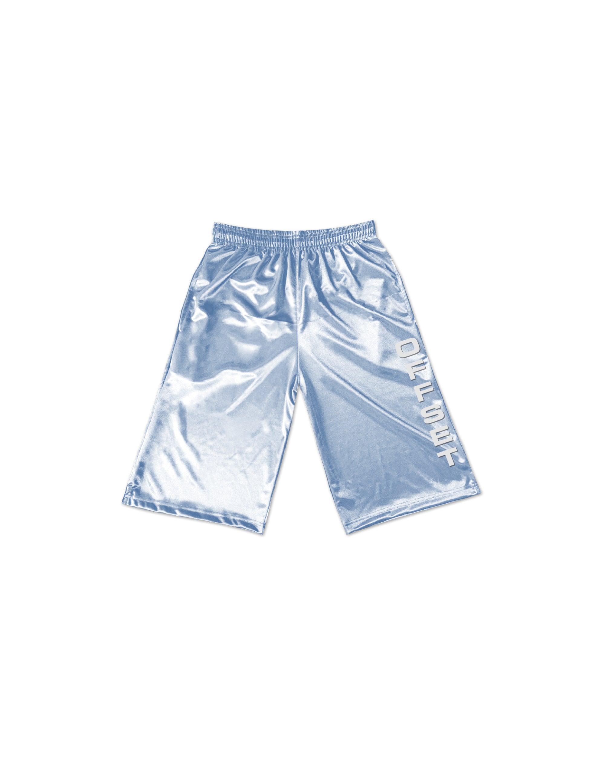 Retro Vertical Baggy Shorts (Powder Blue)