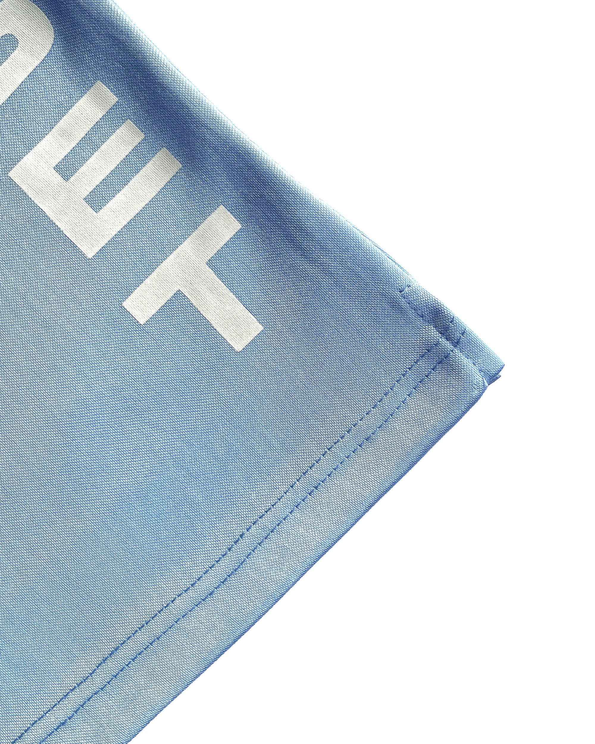 Retro Vertical Baggy Shorts (Powder Blue)