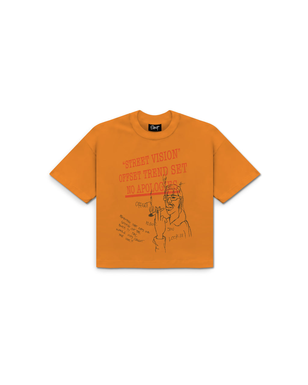 Street Vision Cropped Tee (Orange)