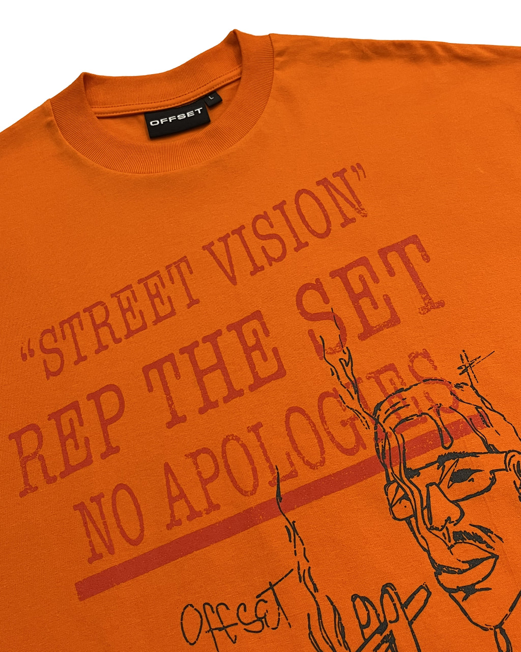 Street Vision Cropped Tee (Orange)
