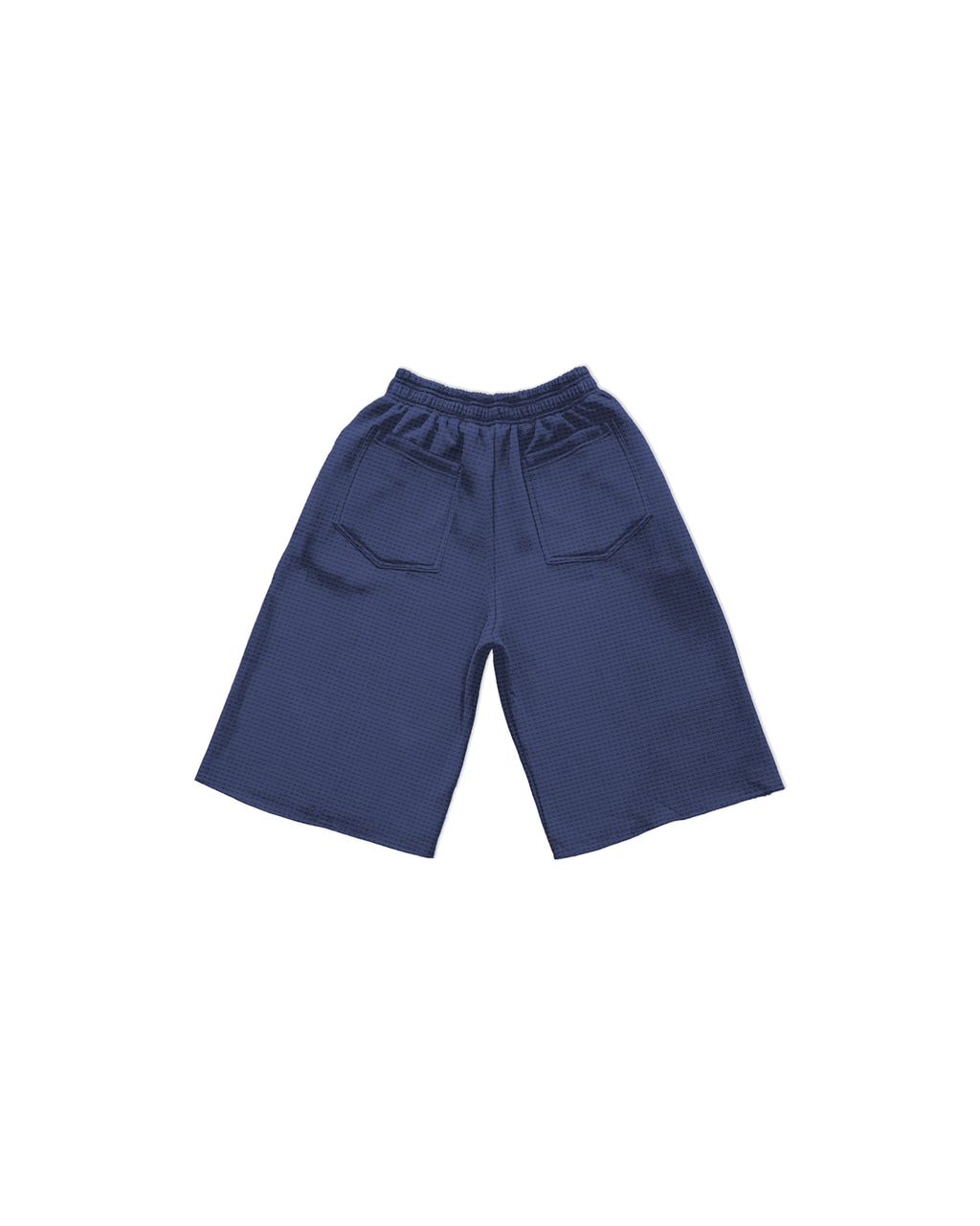 Waffle Baggy Shorts (Navy Blue)