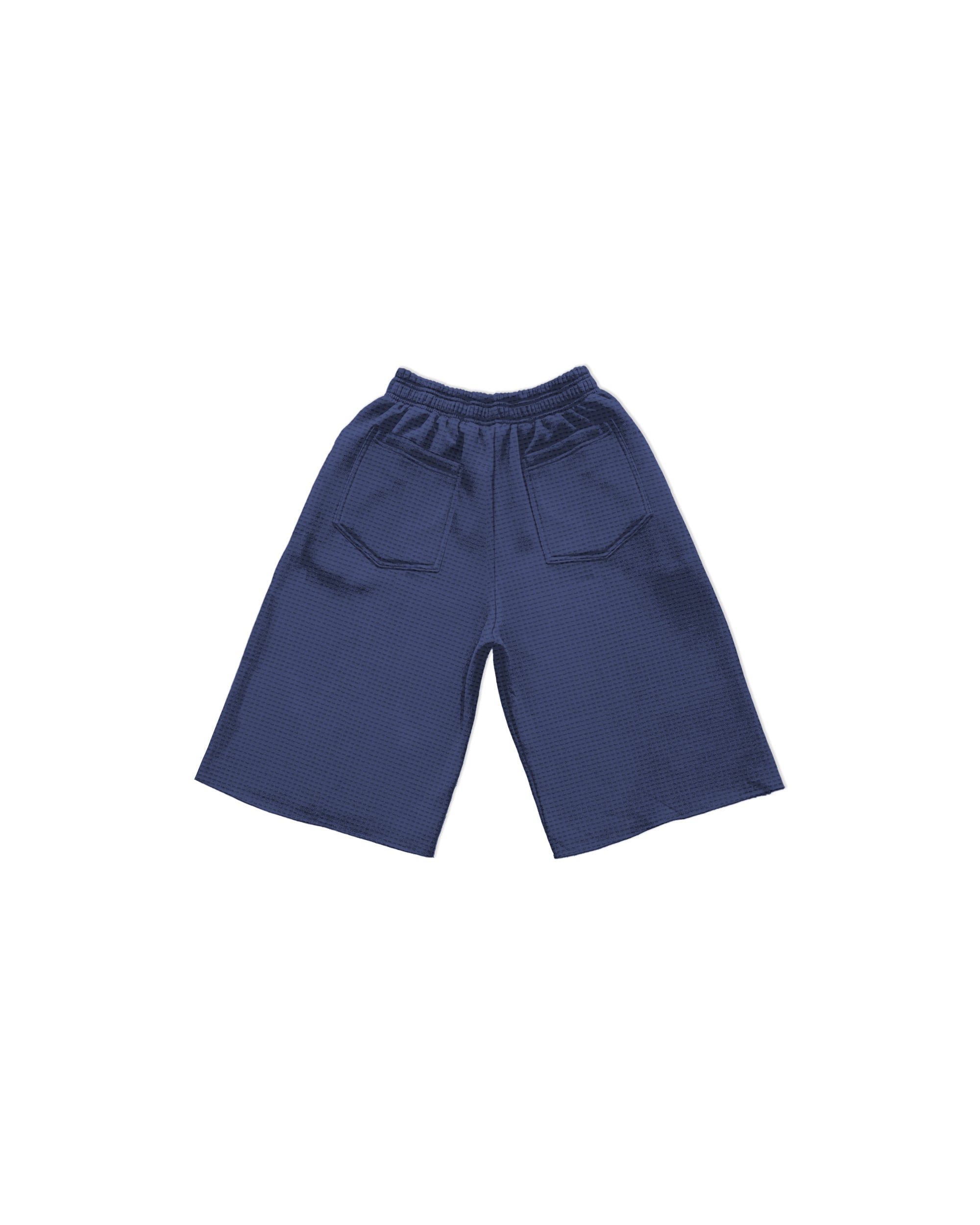 Waffle Baggy Shorts (Navy Blue)