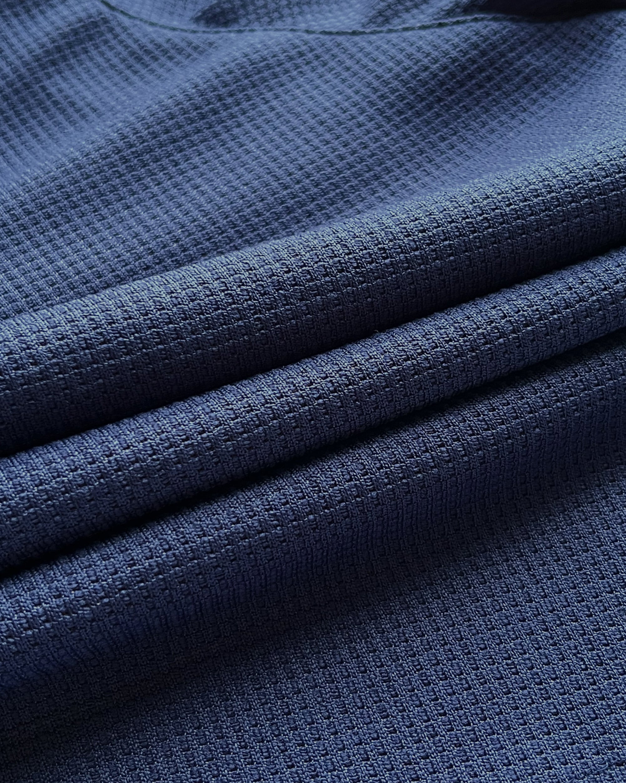 Waffle Baggy Shorts (Navy Blue)