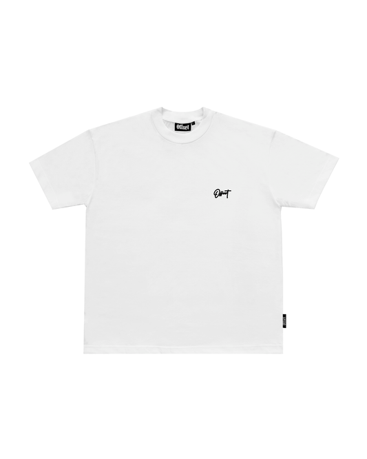 Signature V2 Embroidered Tee S/S (White)