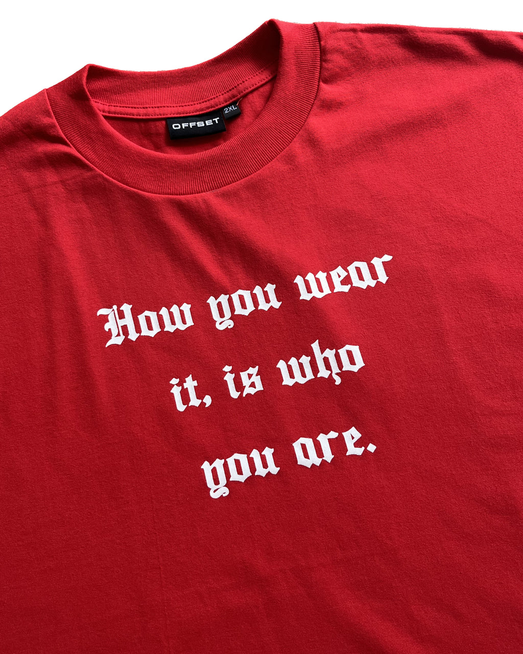 Who You Are Cropped Tee (Red)