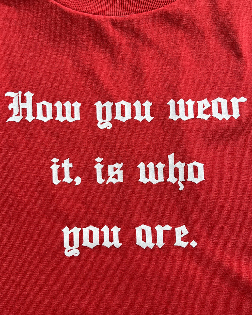 Who You Are Cropped Tee (Red)