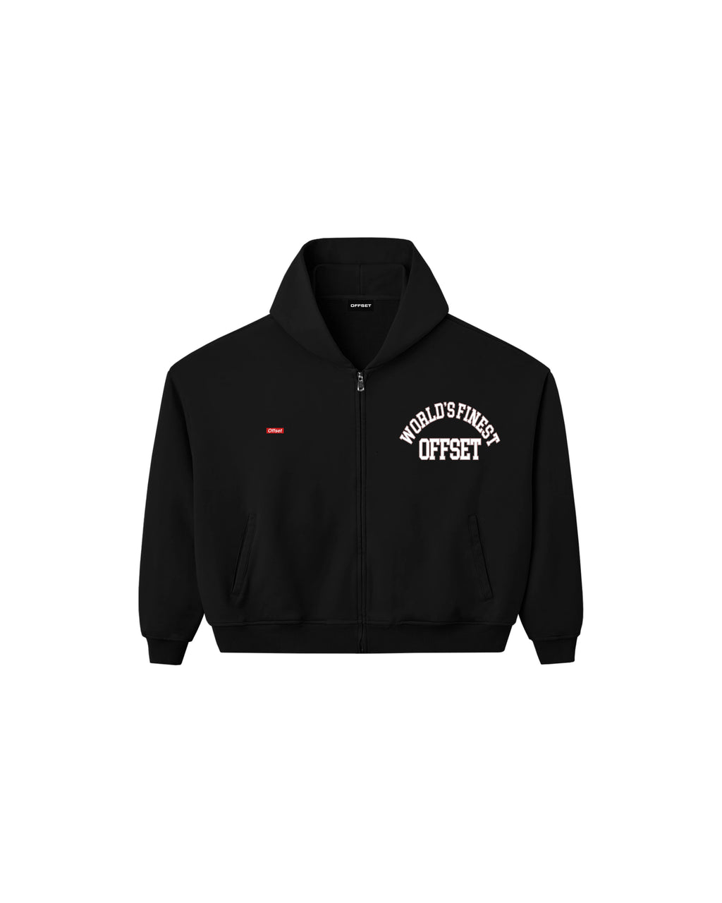 World's Finest Zip-up Hoodie (Black)